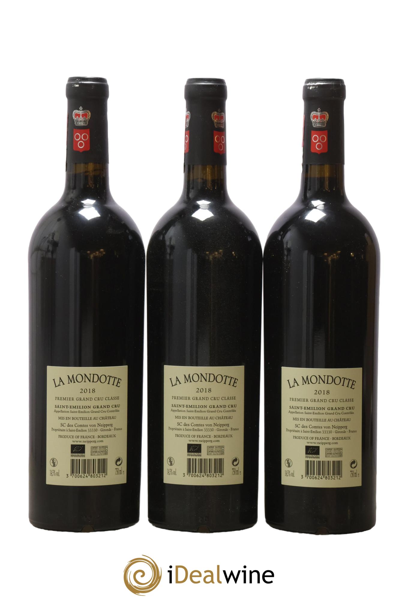 La Mondotte 1er Grand Cru Classé B depuis 2012 2018 - Lot of 6 bottles - 4