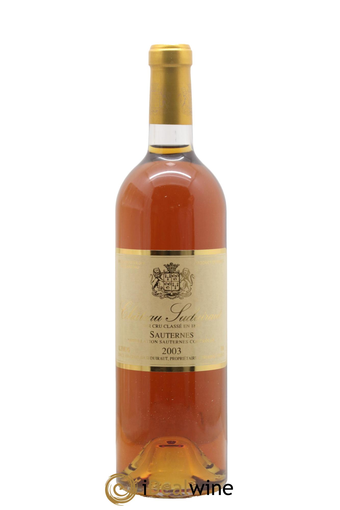 Château Suduiraut 1er Grand Cru Classé 2003 - Lotto di 1 bottiglia - 0
