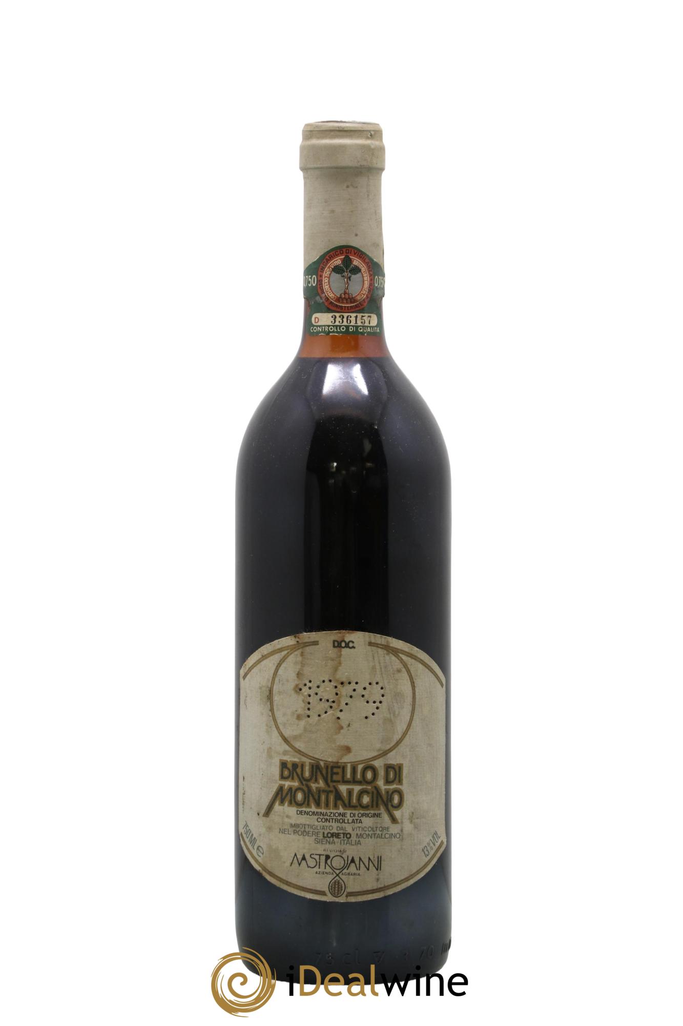 Brunello di Montalcino Loreto Mastrojanni 1979 - Posten von 1 Flasche - 0