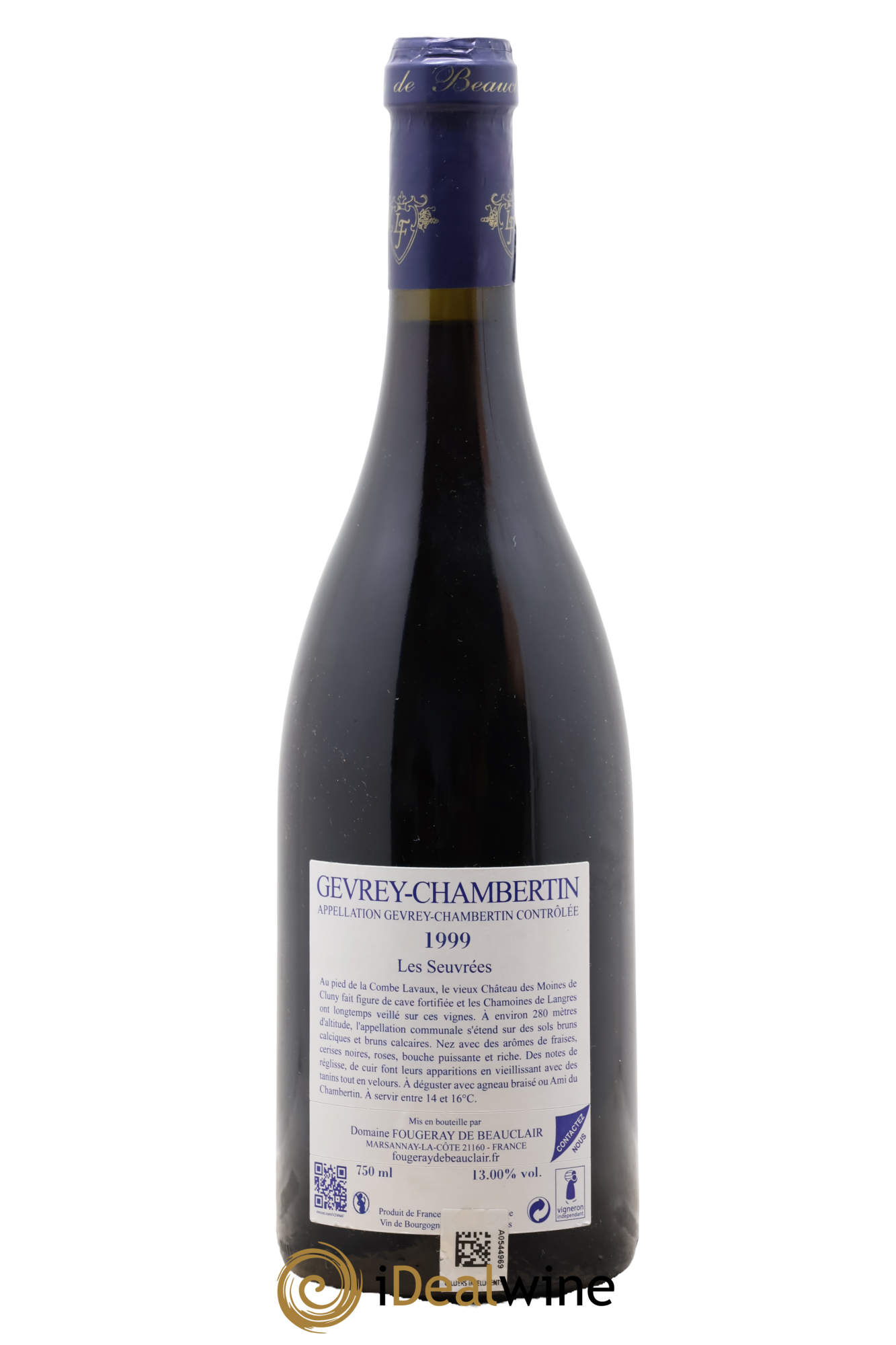 Gevrey-Chambertin Les Seuvrées Fougeray de Beauclair 1999 - Lotto di 1 bottiglia - 1