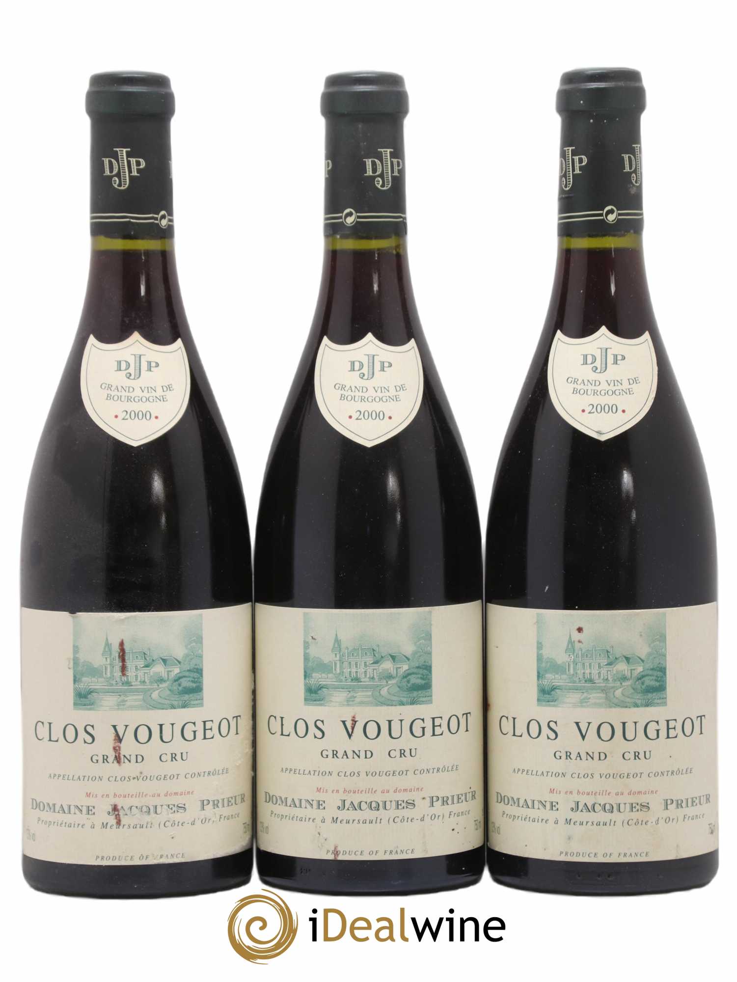 Clos de Vougeot Grand Cru Jacques Prieur (Domaine) 2000 - Lot de 3 bouteilles - 0
