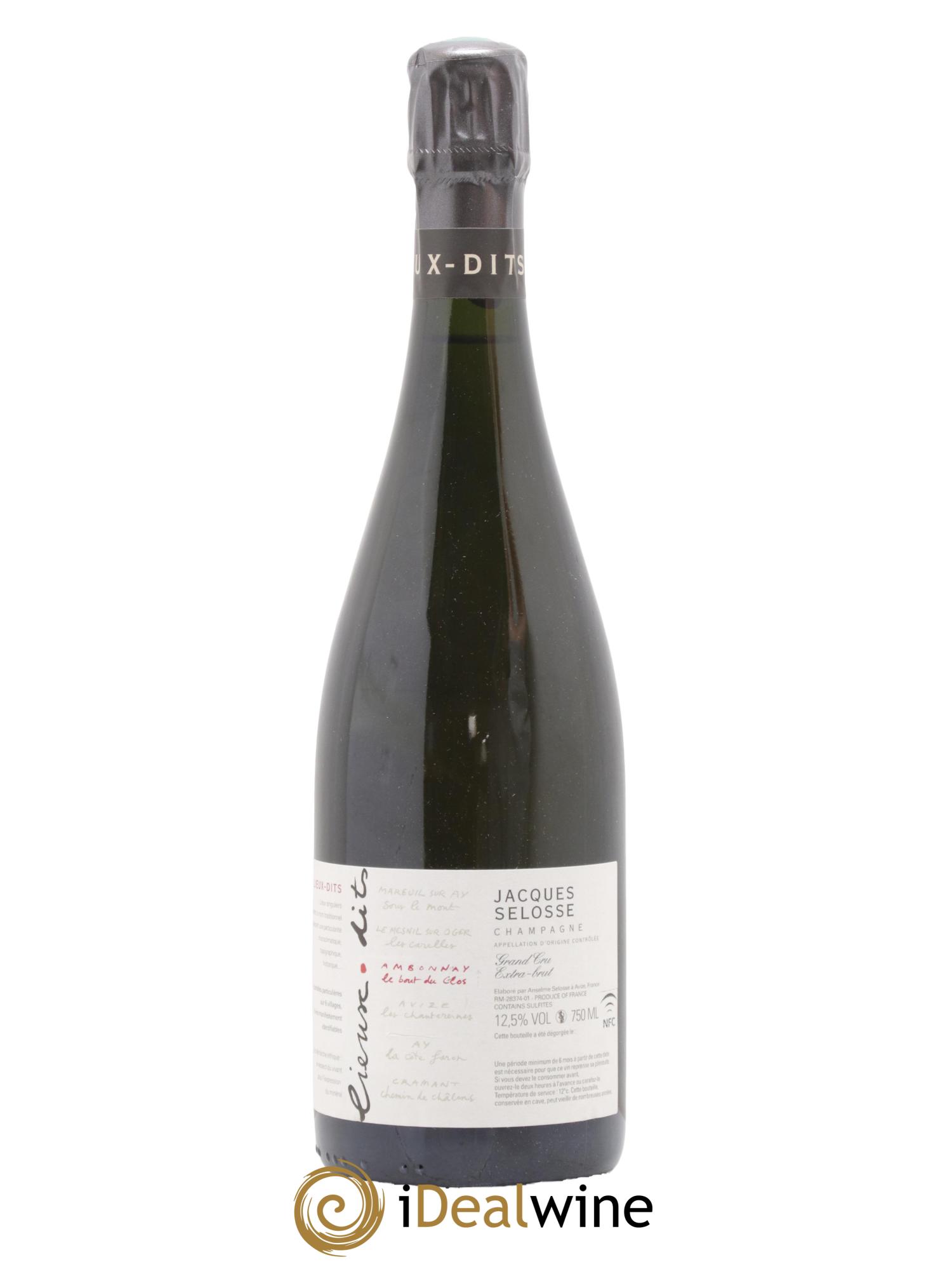 Ambonnay Le Bout du Clos Grand Cru Extra-Brut Jacques Selosse - Lot de 1 bouteille - 0