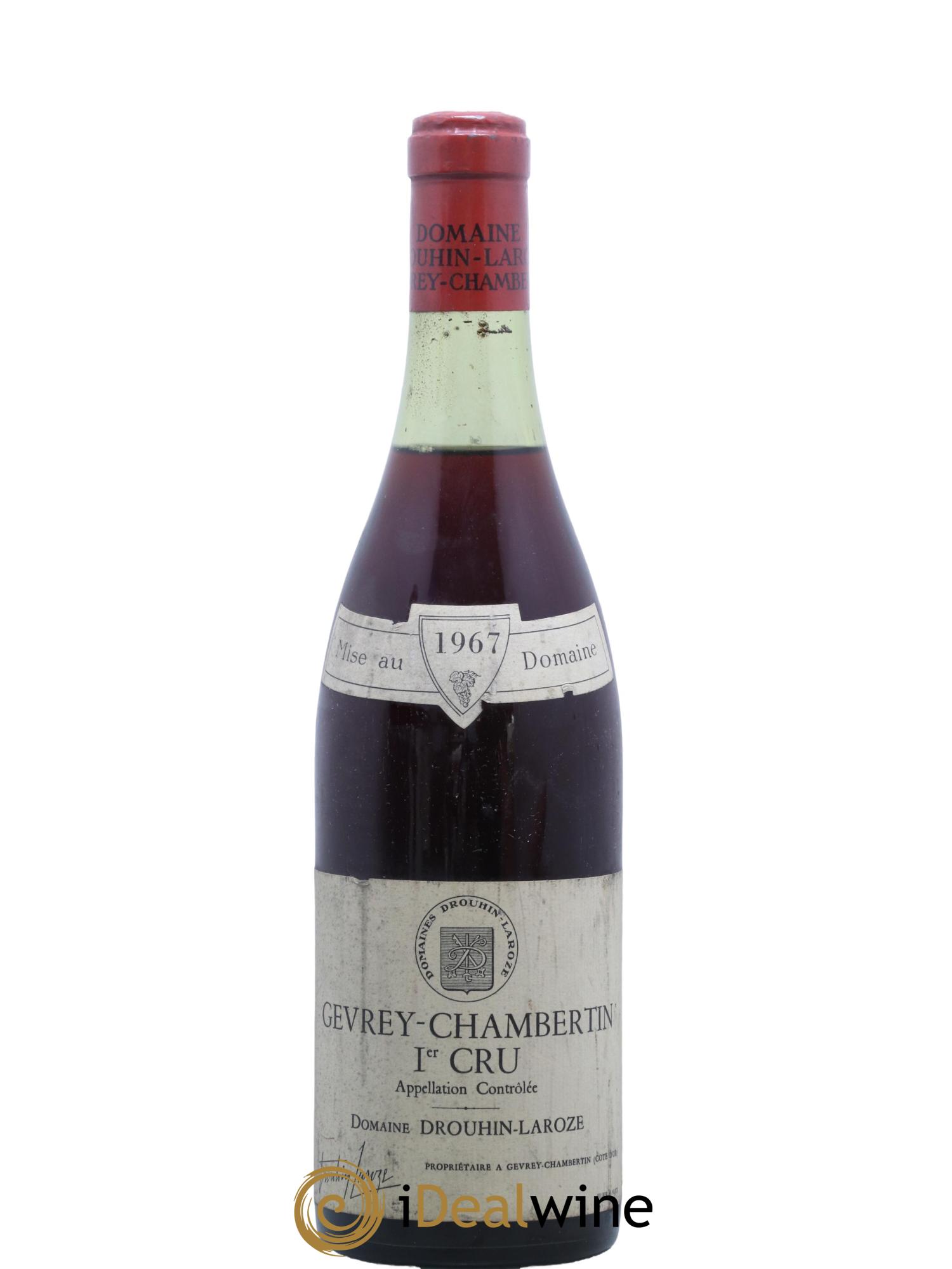 Gevrey-Chambertin 1er Cru Domaine Drouhin Laroze 1967 - Lot de 1 bouteille - 0