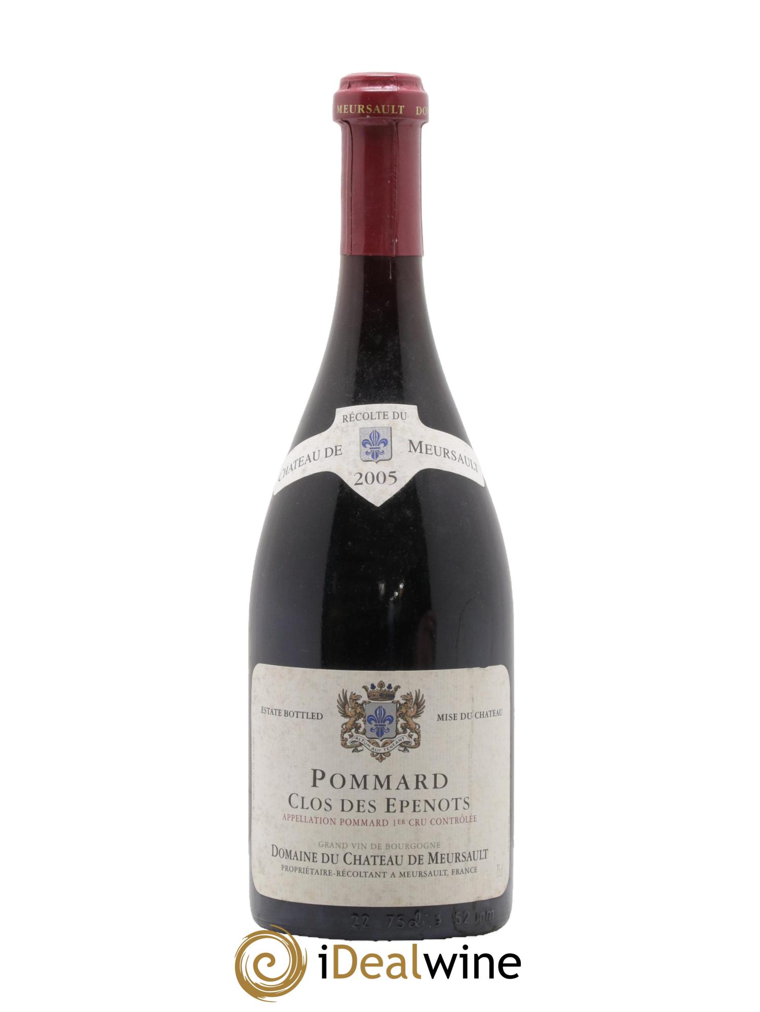 Pommard 1er Cru Clos des Epenots Château de Meursault 2005 - Lot de 1 bouteille - 0