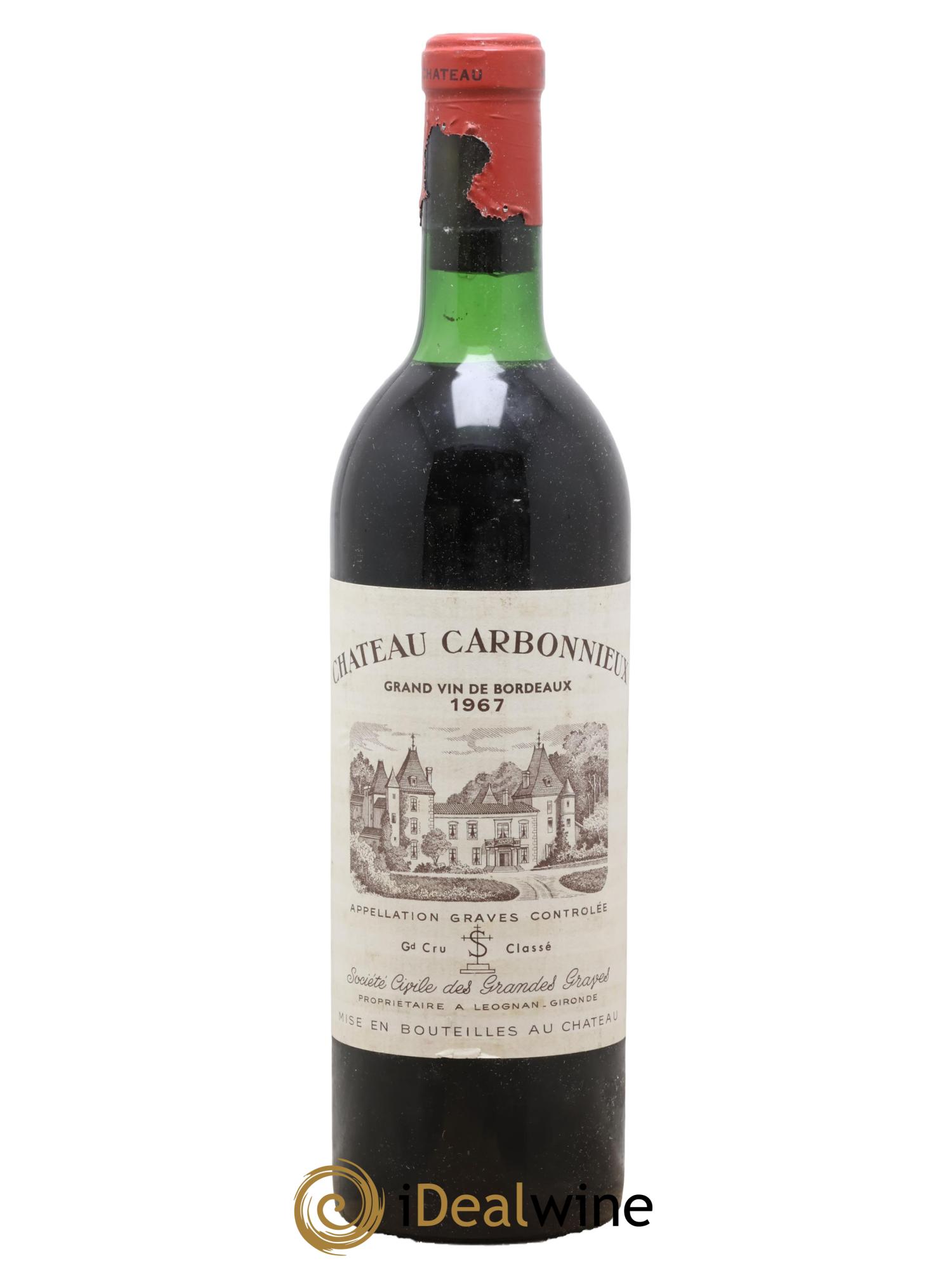 Château Carbonnieux Cru Classé de Graves 1967 - Lot de 1 bouteille - 0