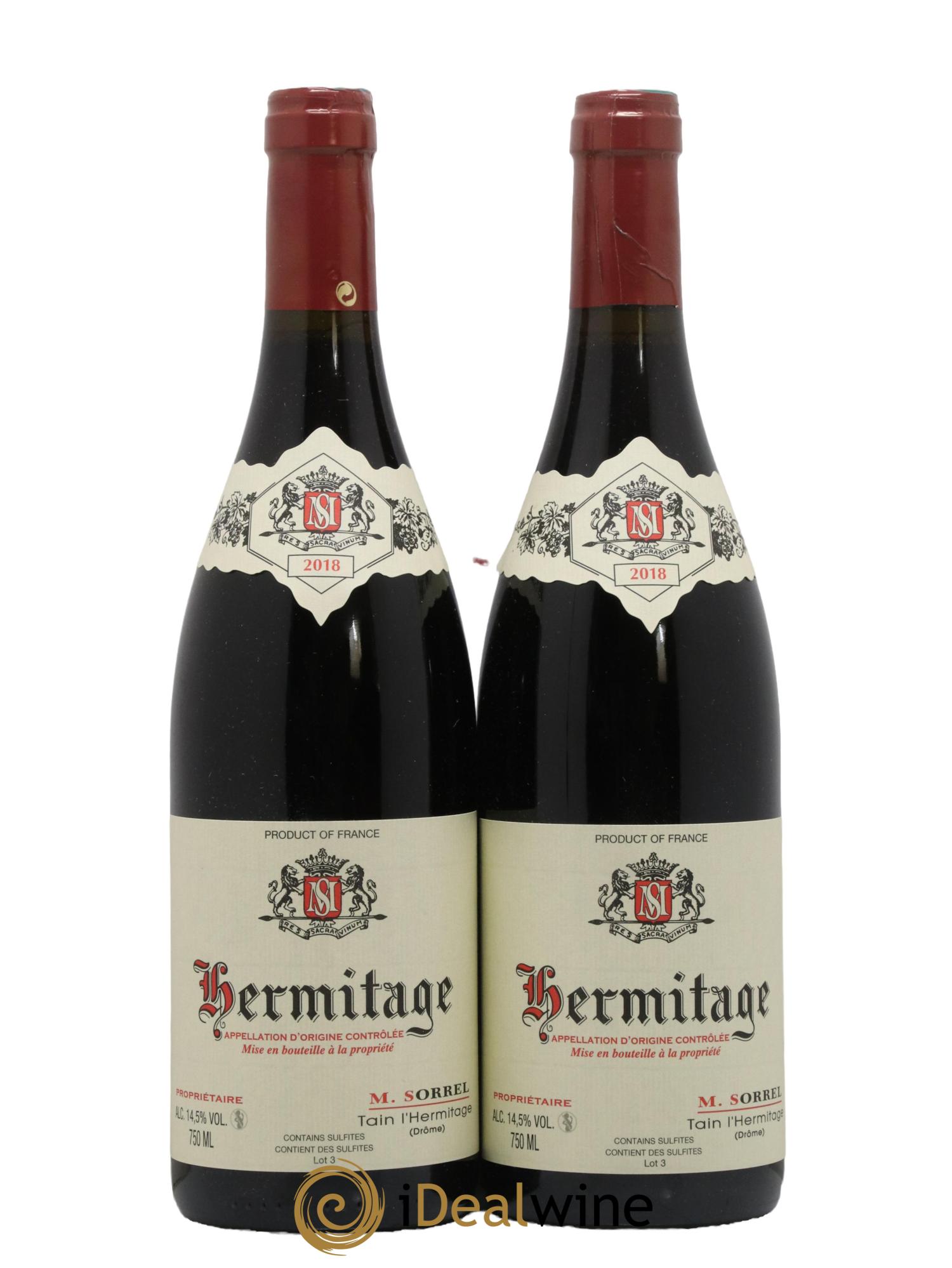 Hermitage Marc Sorrel 2018 - Lot de 2 bouteilles - 0