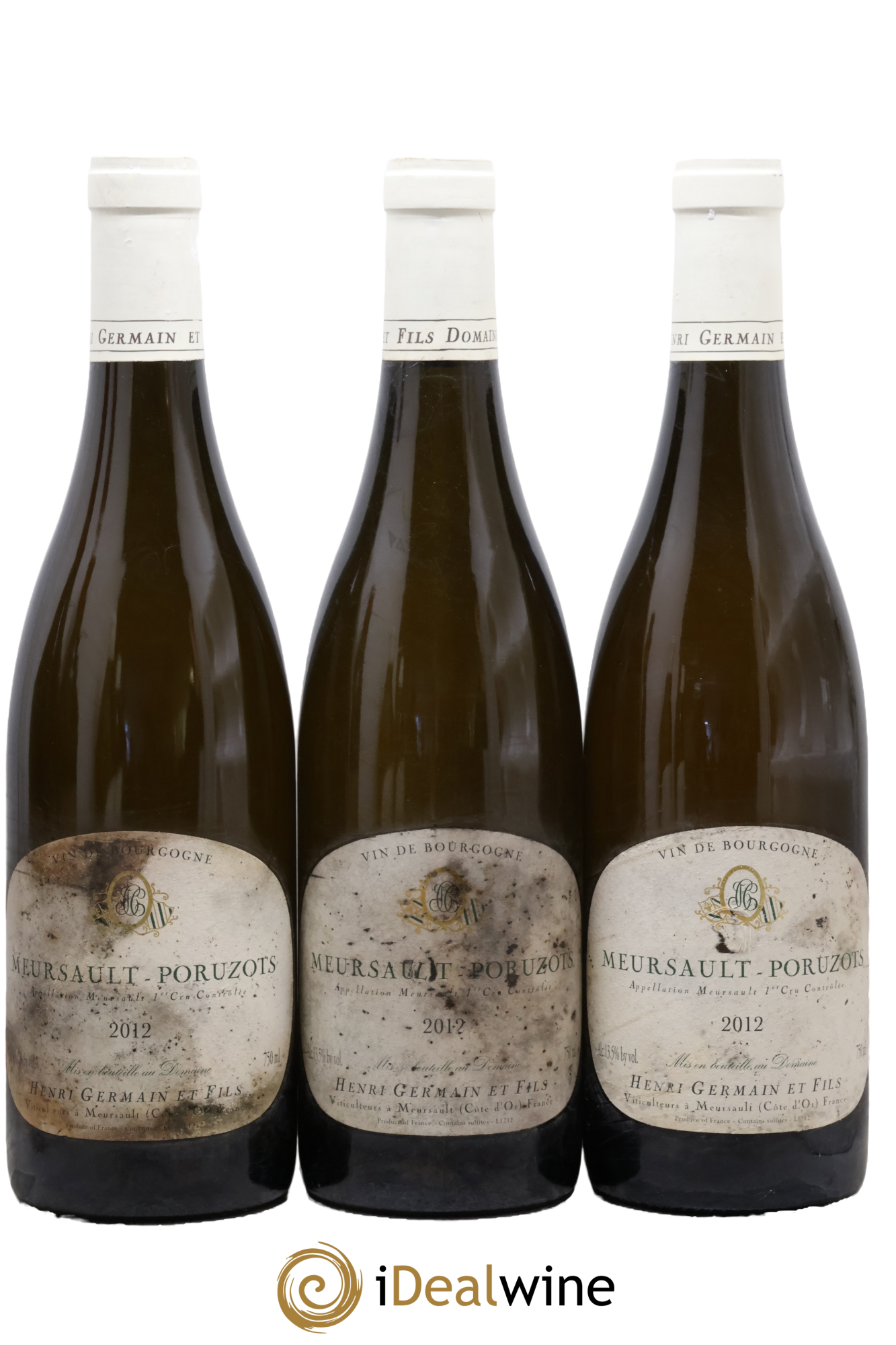 Meursault 1er Cru Poruzots Henri Germain 2012 - Lot de 3 bouteilles - 0