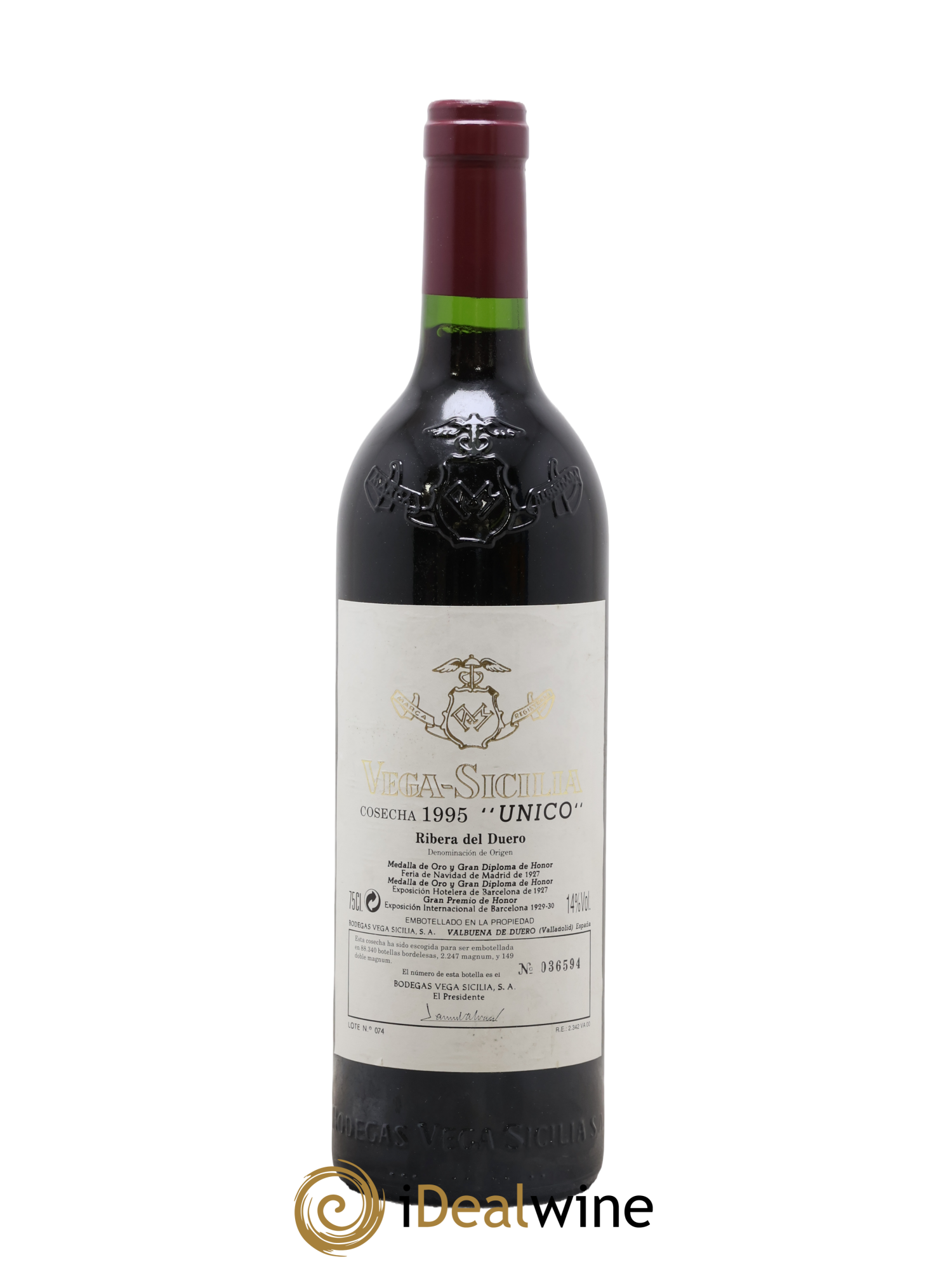 Ribera Del Duero DO Vega Sicilia Unico Famille Alvarez 1995 - Lotto di 1 bottiglia - 0