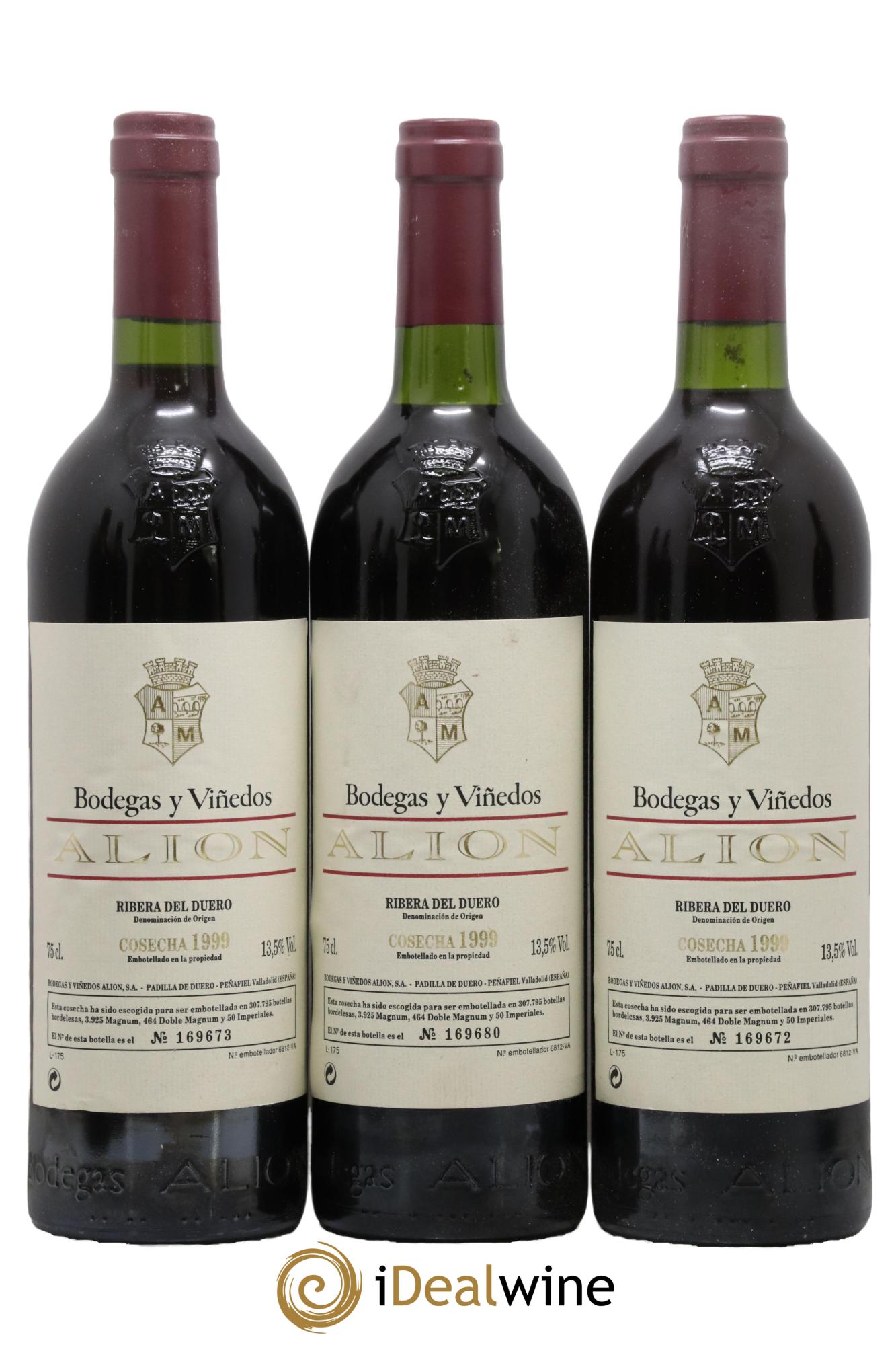Ribera Del Duero DO Vega Sicilia Alion Famille Alvarez  1999 - Lot of 12 bottles - 3