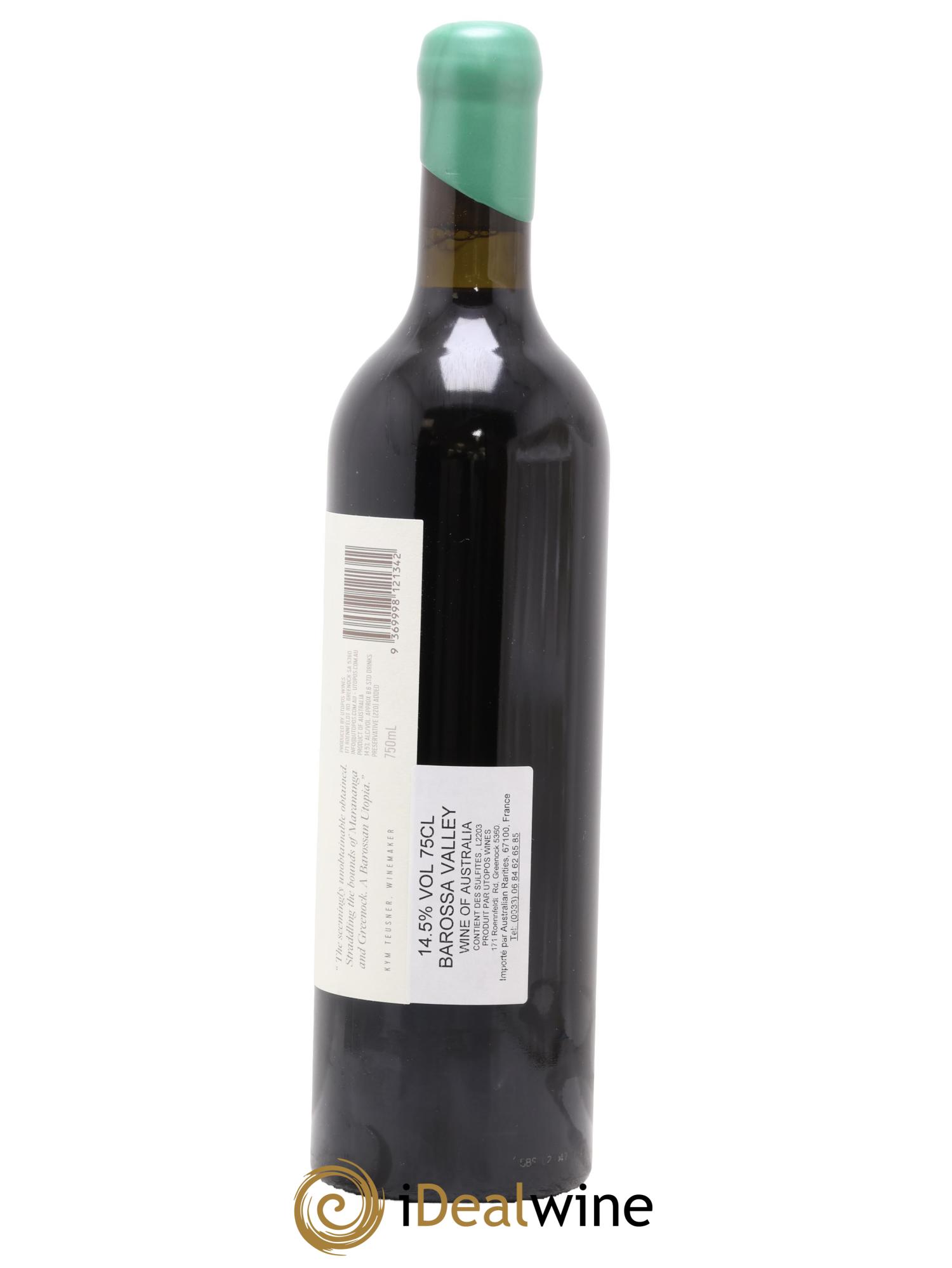 USA Barossa Valley Utopos Shiraz 2019 - Lot de 1 bouteille - 1