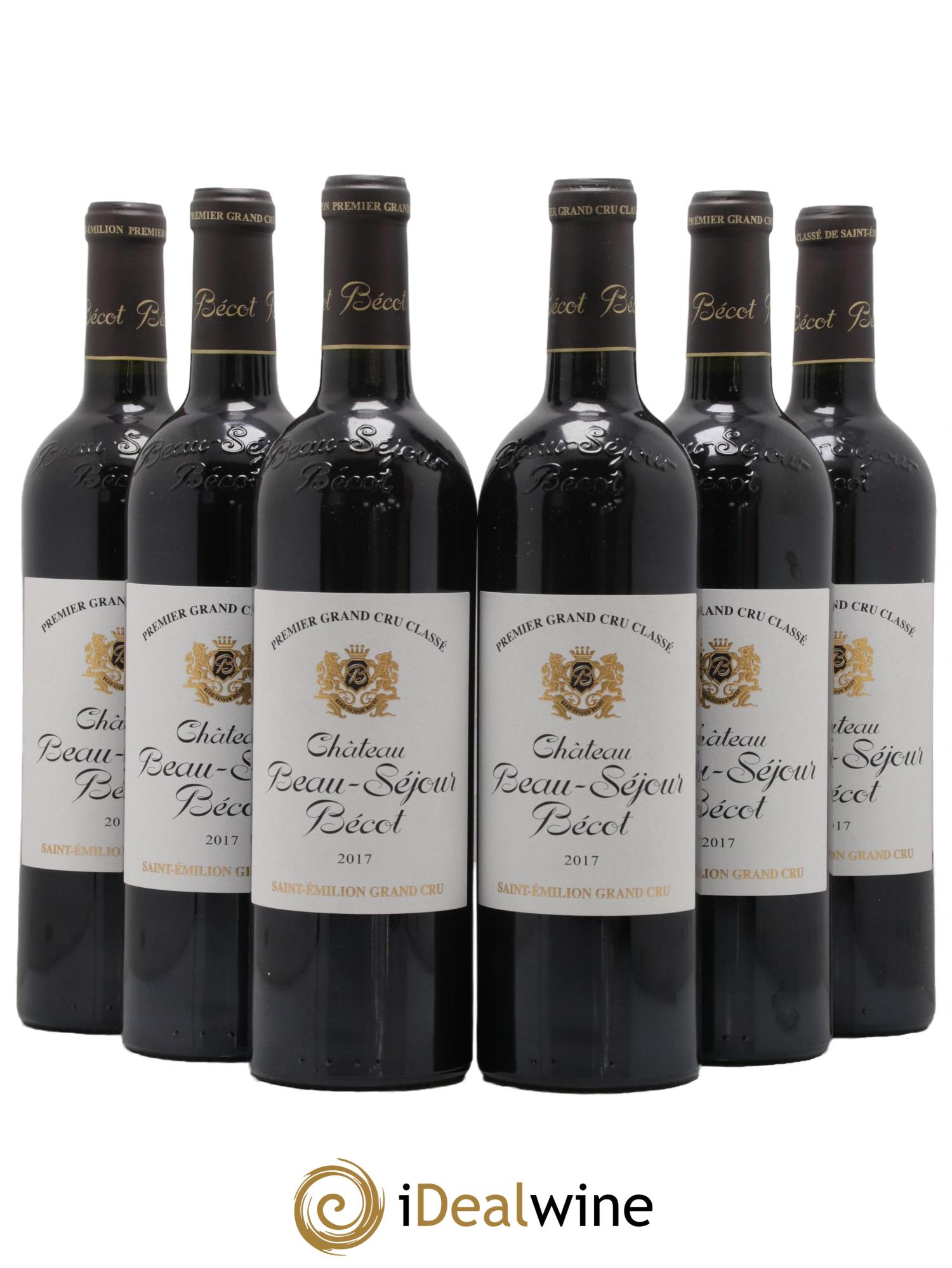 Château Beau-Séjour Bécot 1er Grand Cru Classé B 2017 - Lot de 6 bouteilles - 0