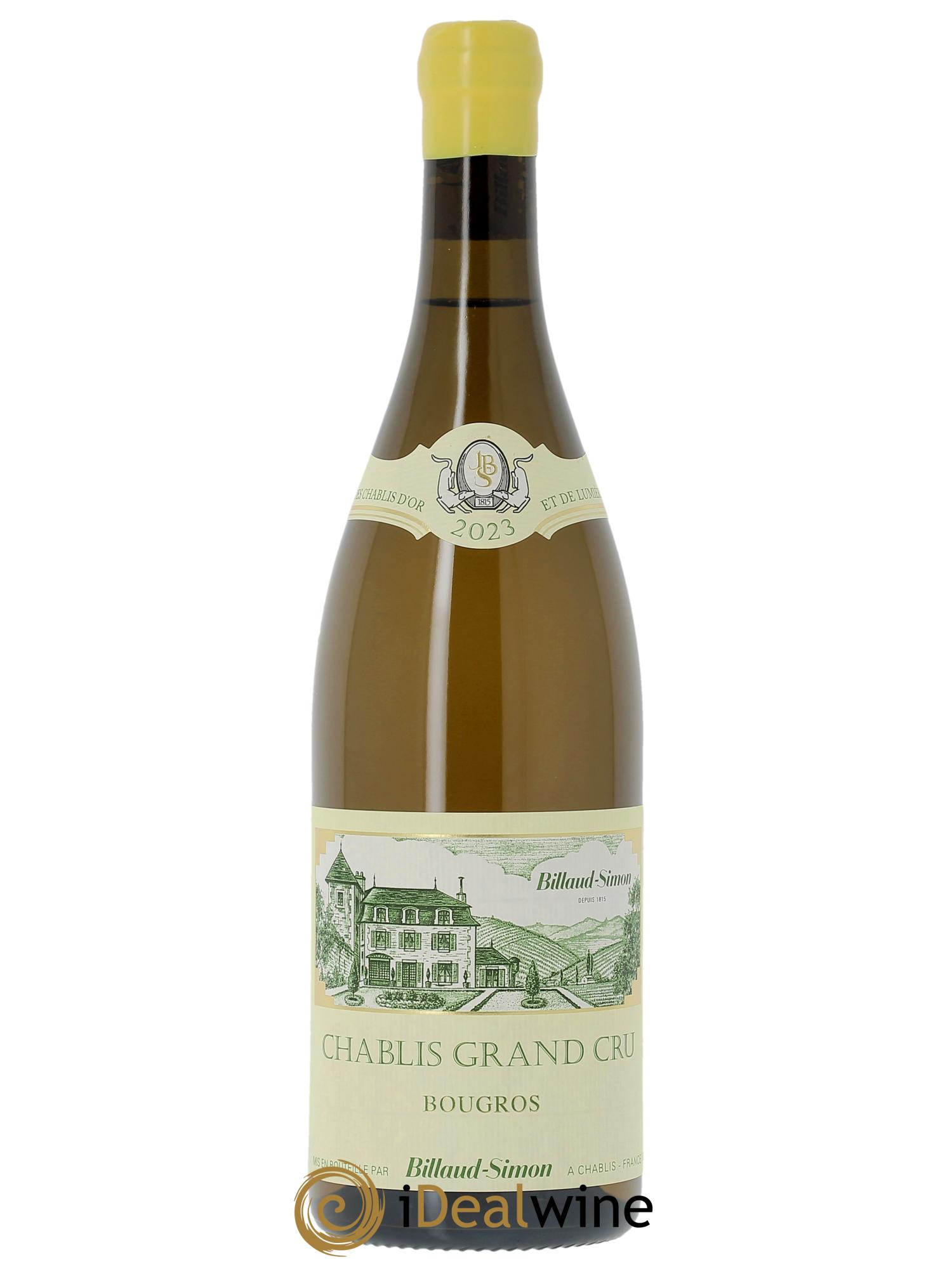 Chablis Grand Cru Bougros Billaud-Simon (Domaine)  2023 - Lot de 1 bouteille - 0