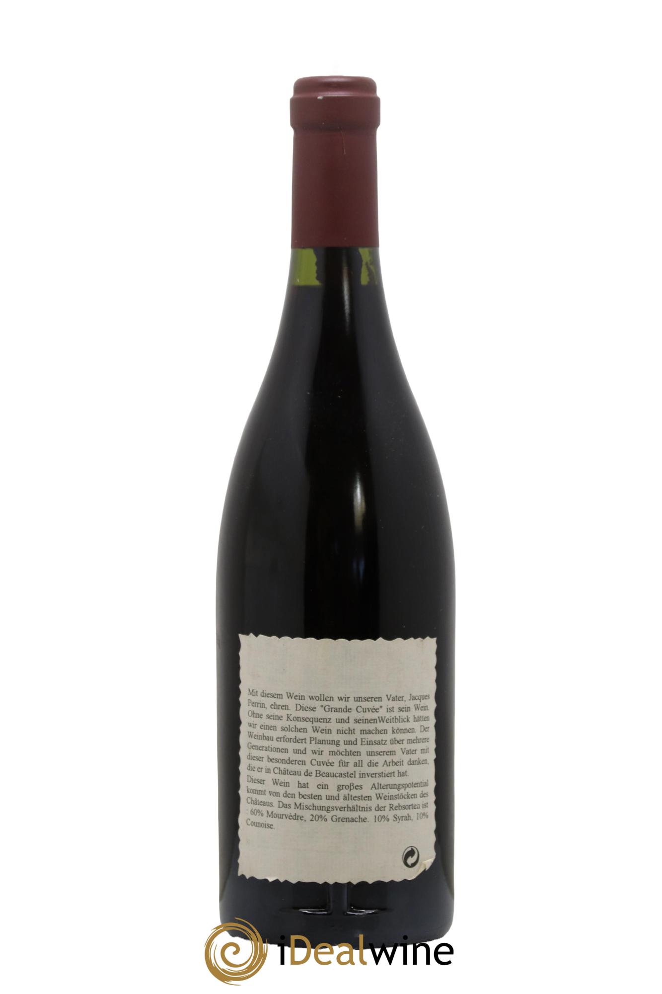 Châteauneuf-du-Pape Château de Beaucastel Hommage à Jacques Perrin Famille Perrin 1995 - Posten von 1 Flasche - 1