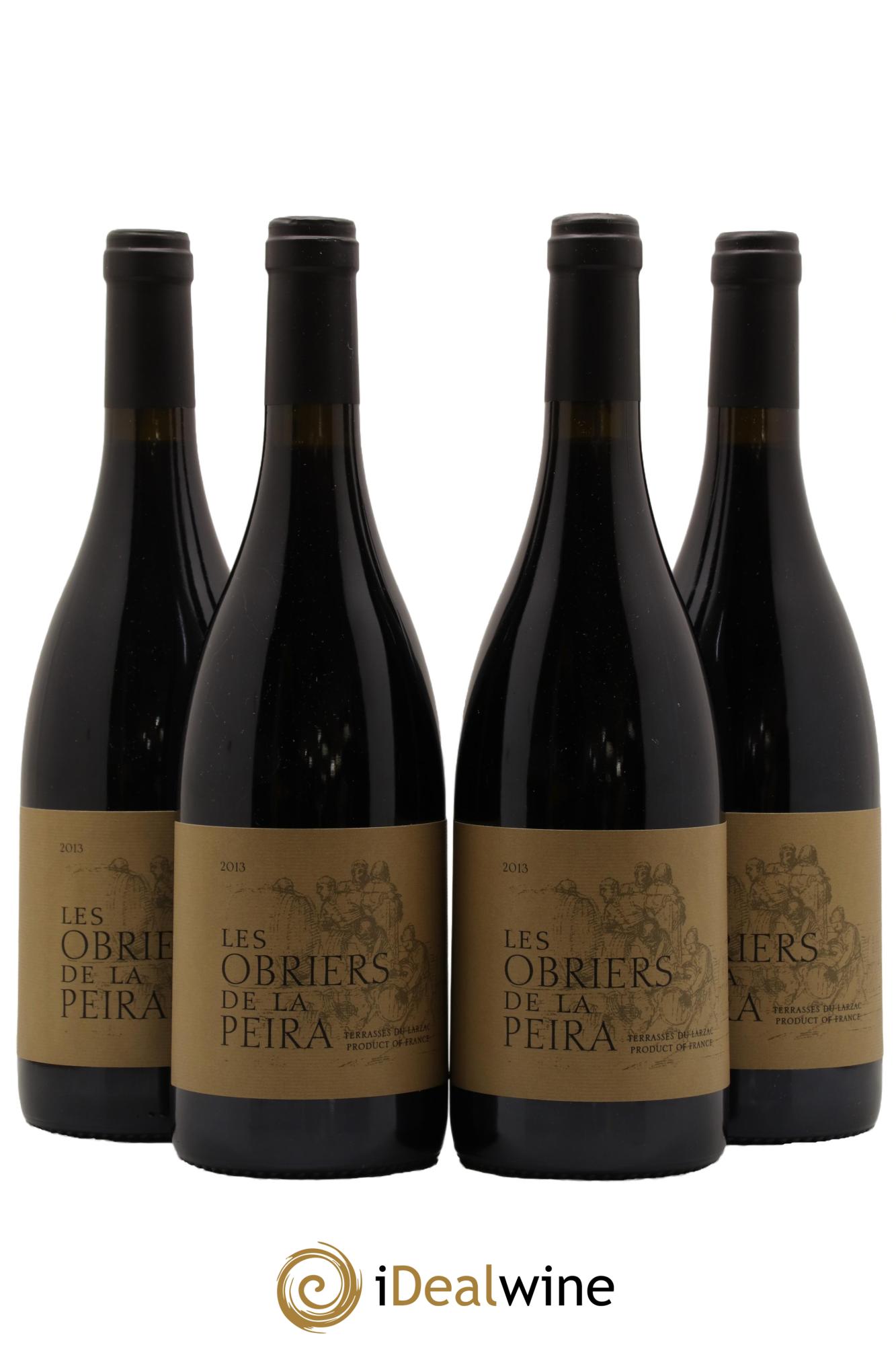 Terrasses du Larzac Domaine de La Pèira en Damaisèla Les Obriers de la Pèira Karine Ahton et Robert Dougan 2013 - Lot de 4 bouteilles - 0