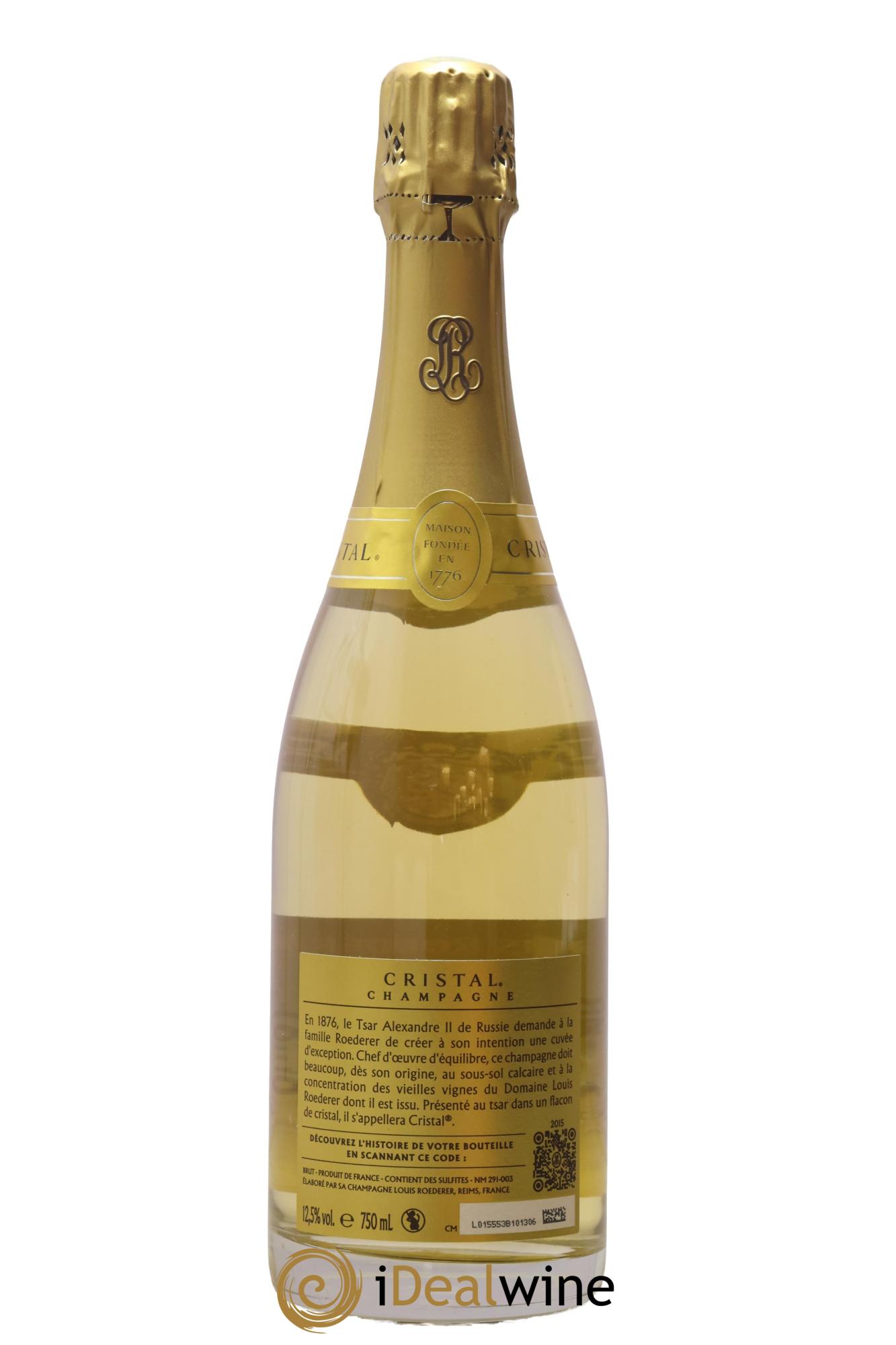 Cristal Louis Roederer 2015 - Lot of 1 bottle - 1