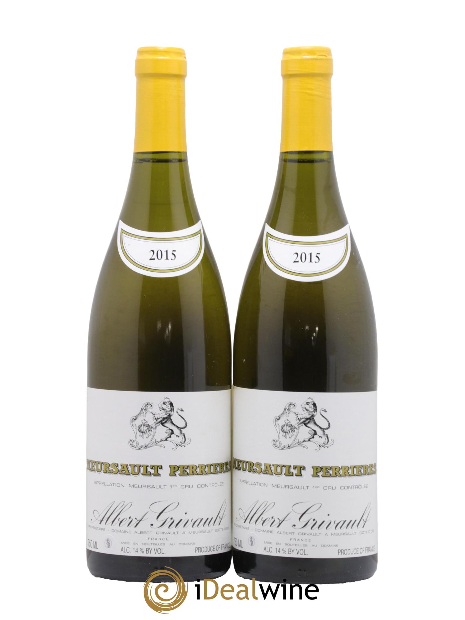 Meursault 1er Cru Perrières Albert Grivault 2015 - Lot de 2 bouteilles - 0