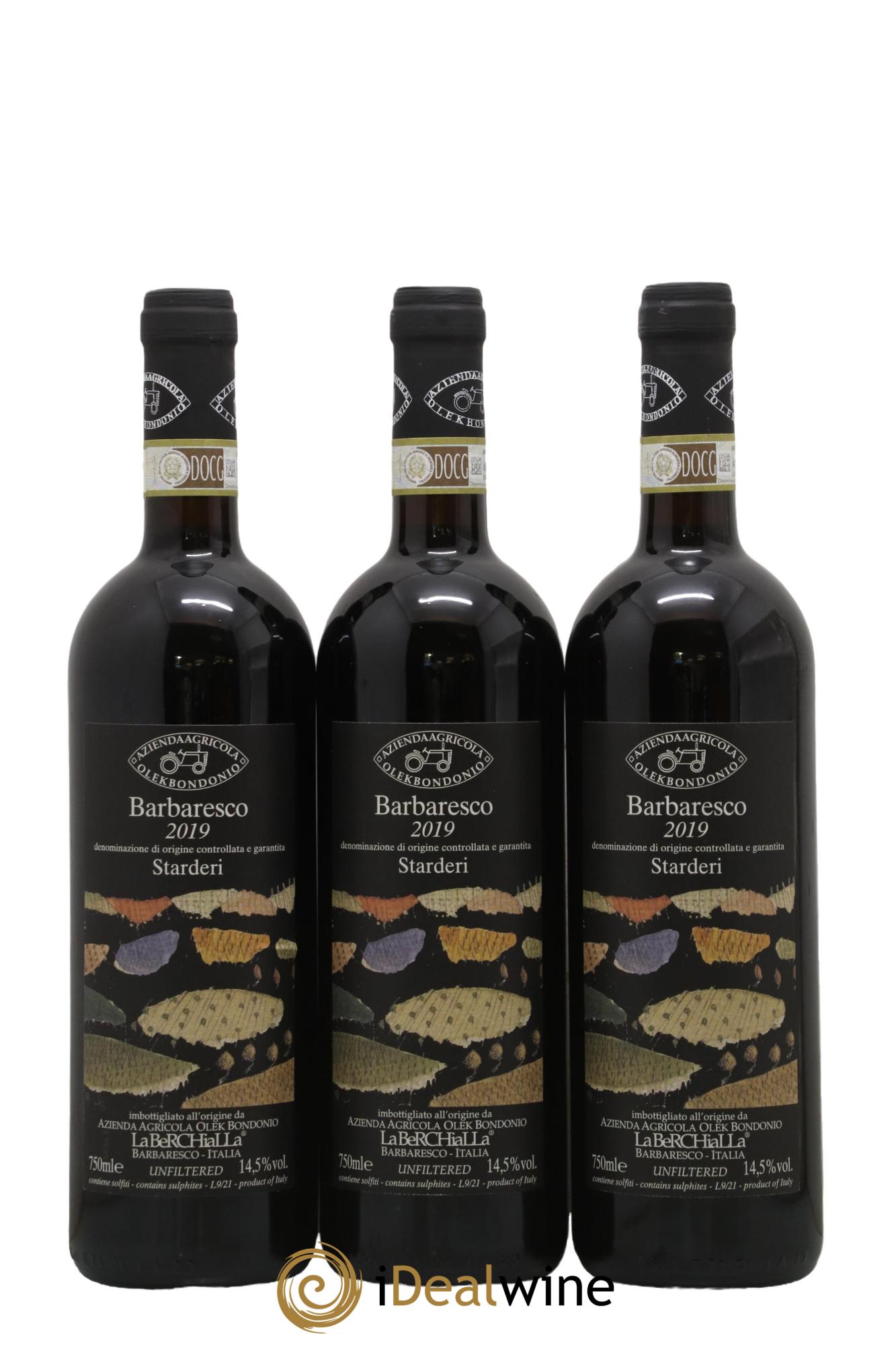 Barbaresco DOCG Starderi Olek Bondonio 2019 - Lot de 3 bouteilles - 0