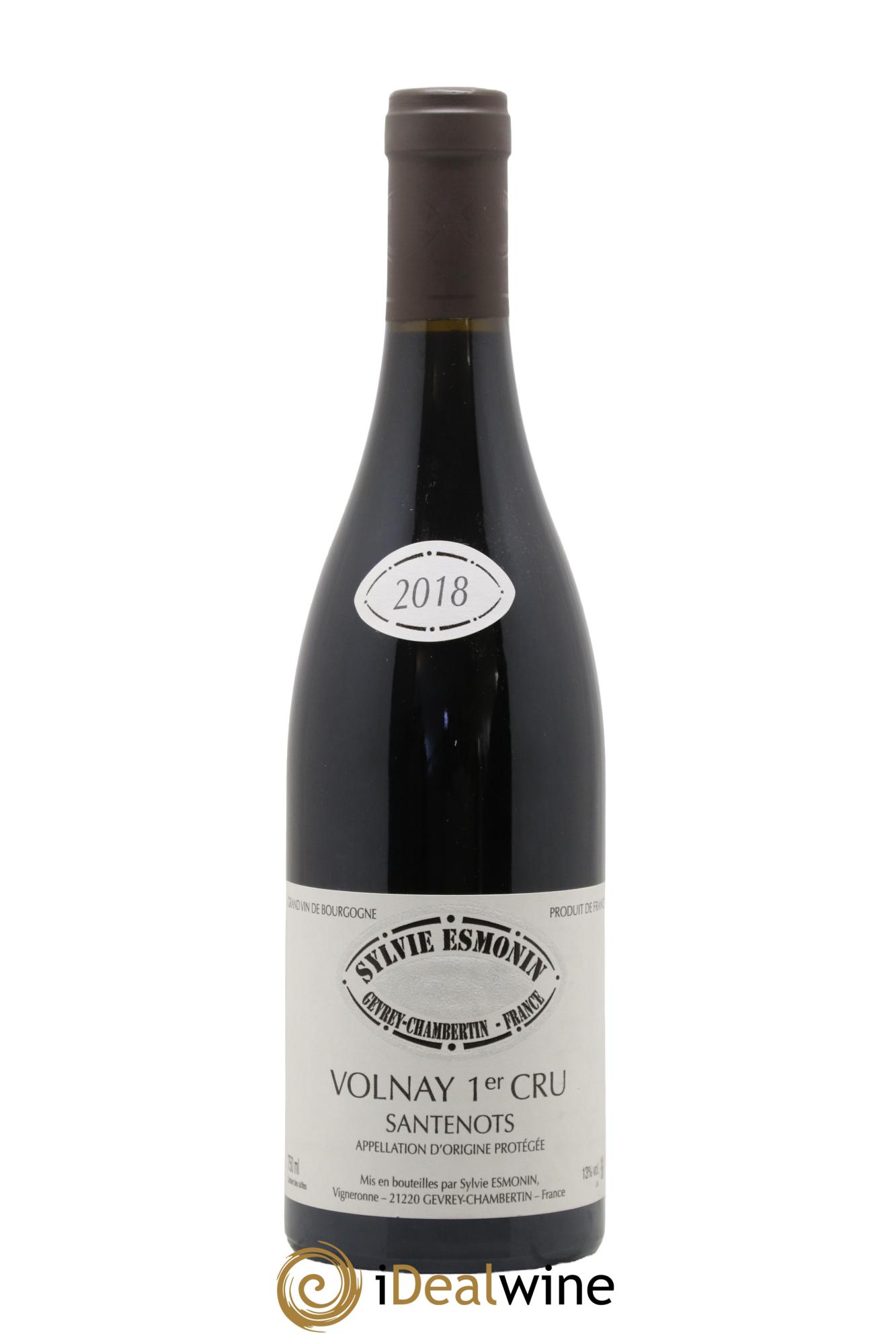 Volnay 1er Cru Santenots Sylvie Esmonin 2018 - Lot de 1 bouteille - 0