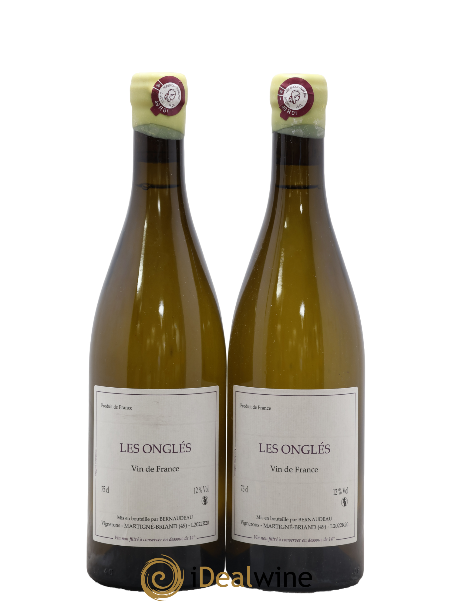 Vin de France Les Onglés Stéphane Bernaudeau 2022 - Posten von 2 Flaschen - 0