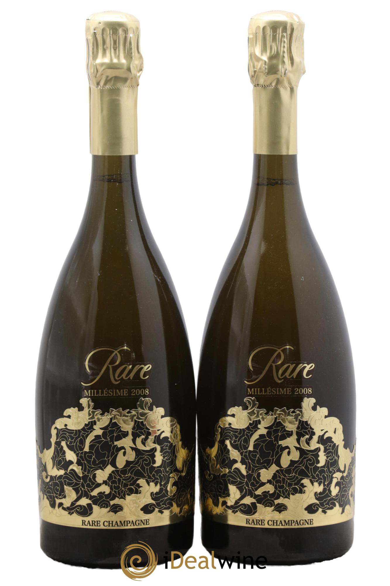 Champagne Rare Champagne Rare Champagne 2008 - Lot de 2 bouteilles - 0
