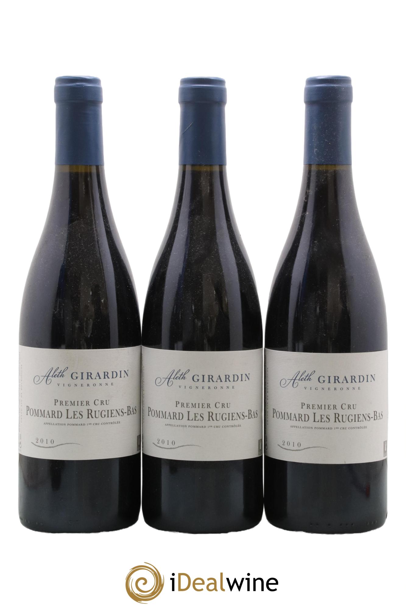 Pommard 1er Cru Rugiens Bas Aleth Girardin 2010 - Posten von 3 Flaschen - 0
