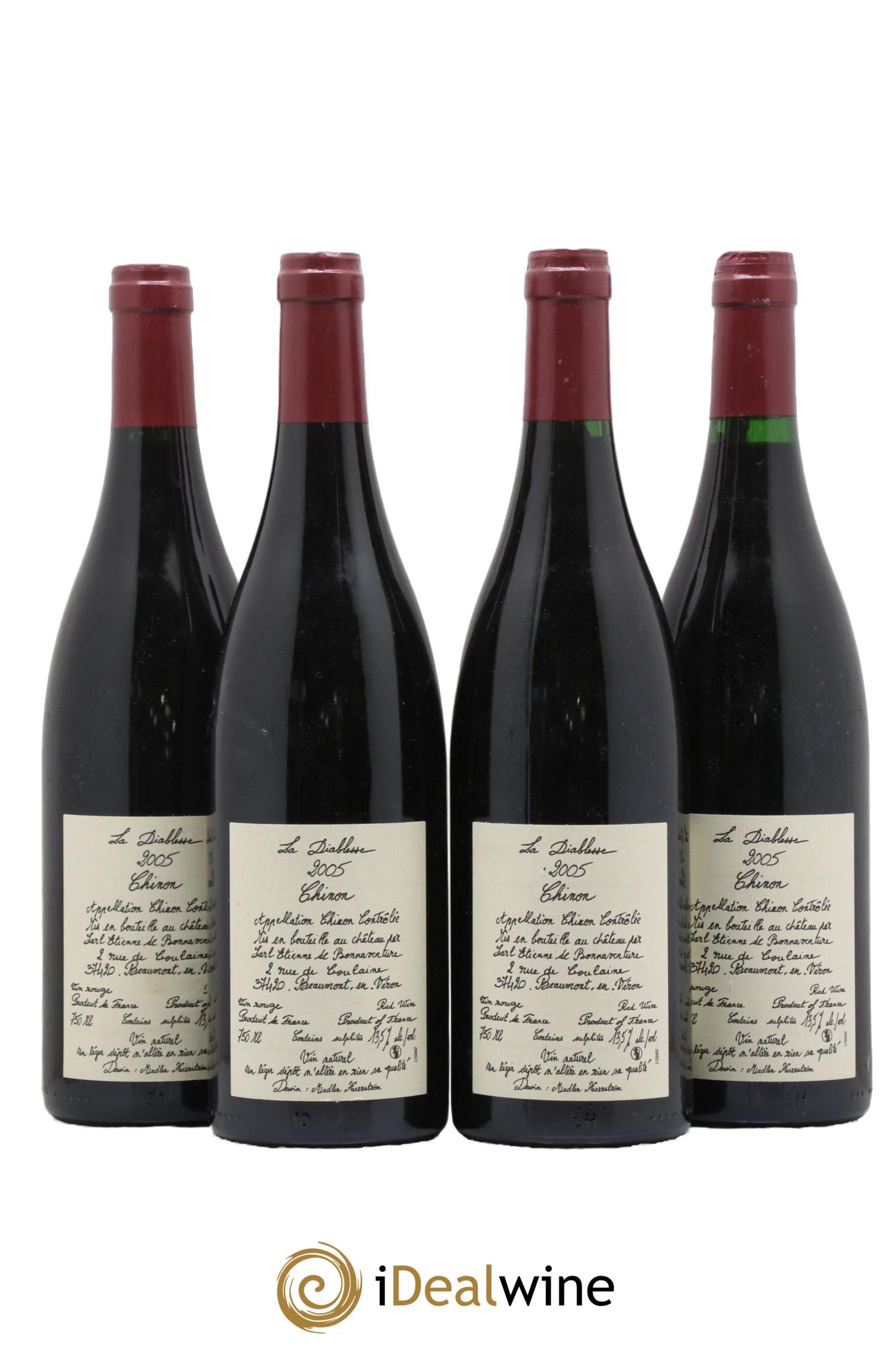 Chinon La Diablesse Domaine Bonnaventure 2005 - Lot de 4 bouteilles - 1