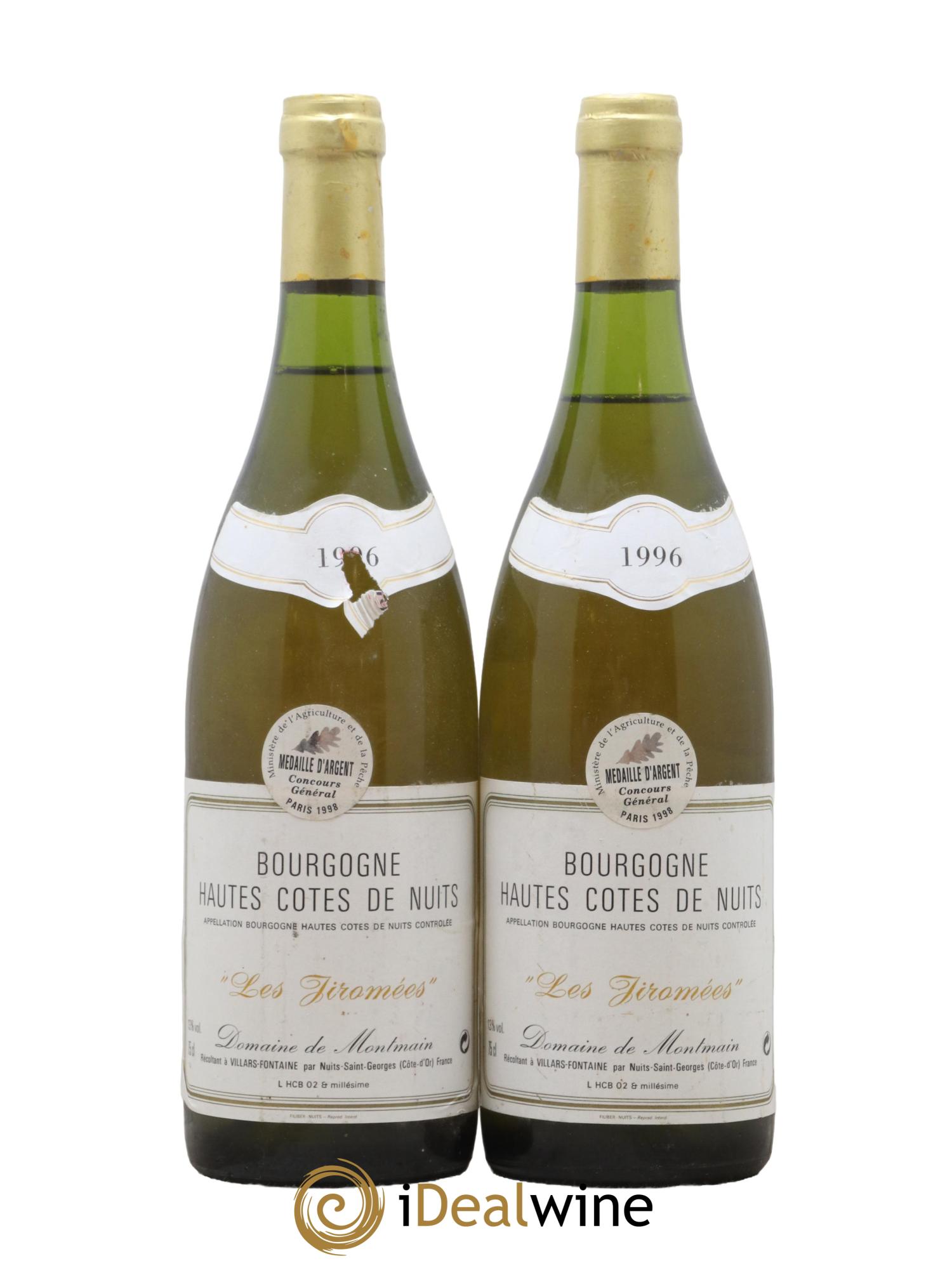 Hautes-Côtes de Nuits Les Jiromees Domaine de Montmain 1996 - Posten von 2 Flaschen - 0