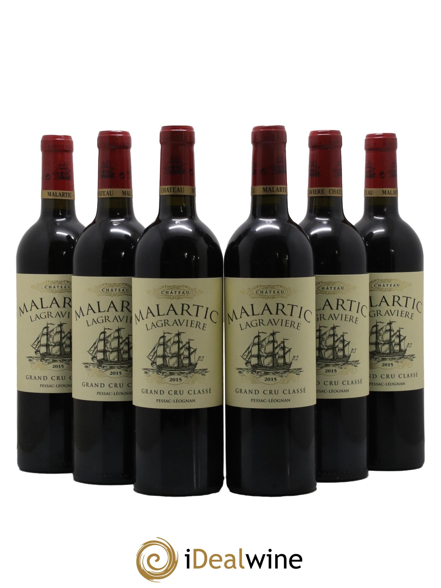 Château Malartic-Lagravière Cru Classé de Graves 2015 - Lot of 6 bottles - 0