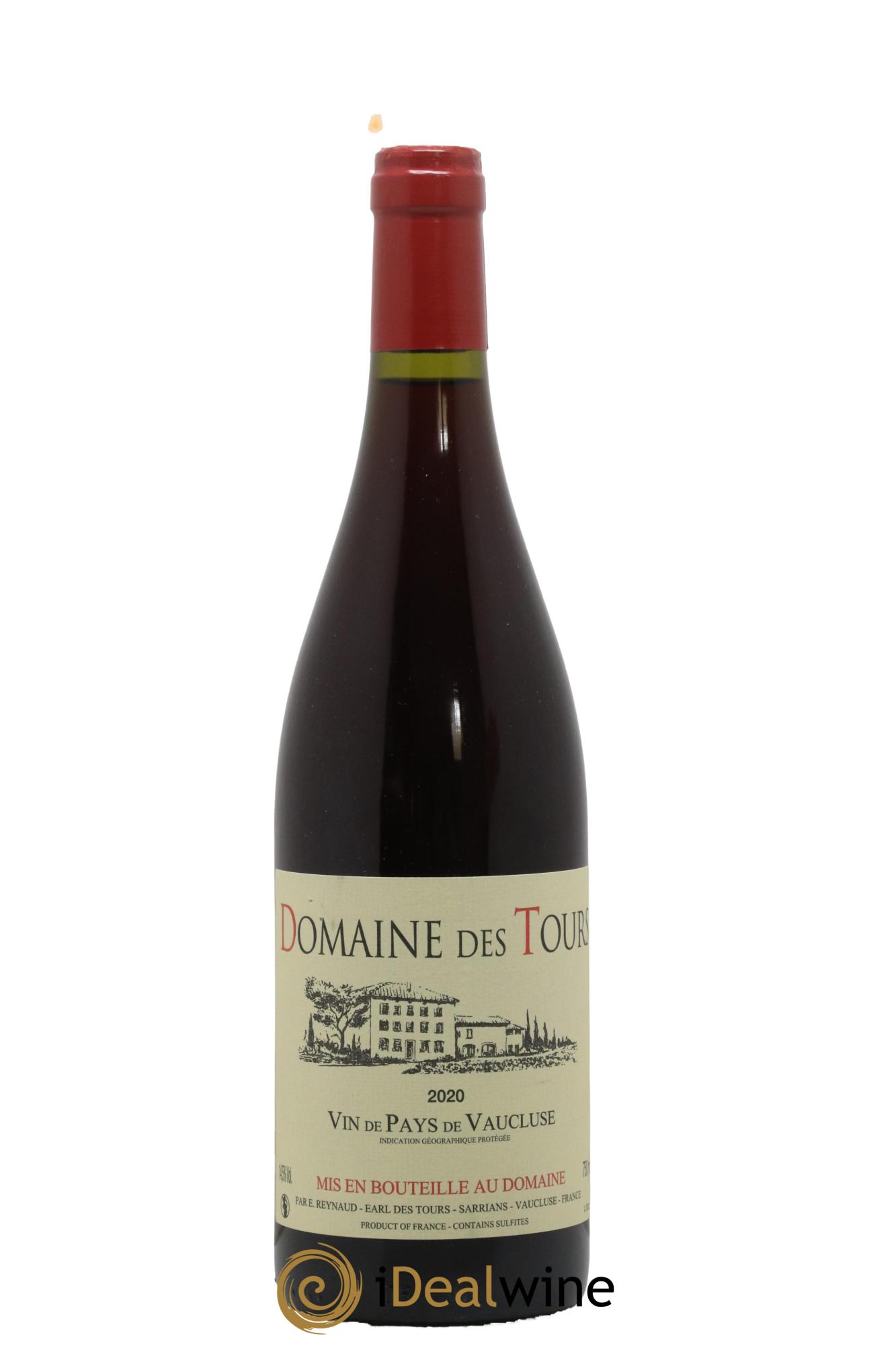 Vaucluse (Vin de Pays de Vaucluse) Domaine des Tours Emmanuel Reynaud 2020 - Lot de 1 bouteille - 0
