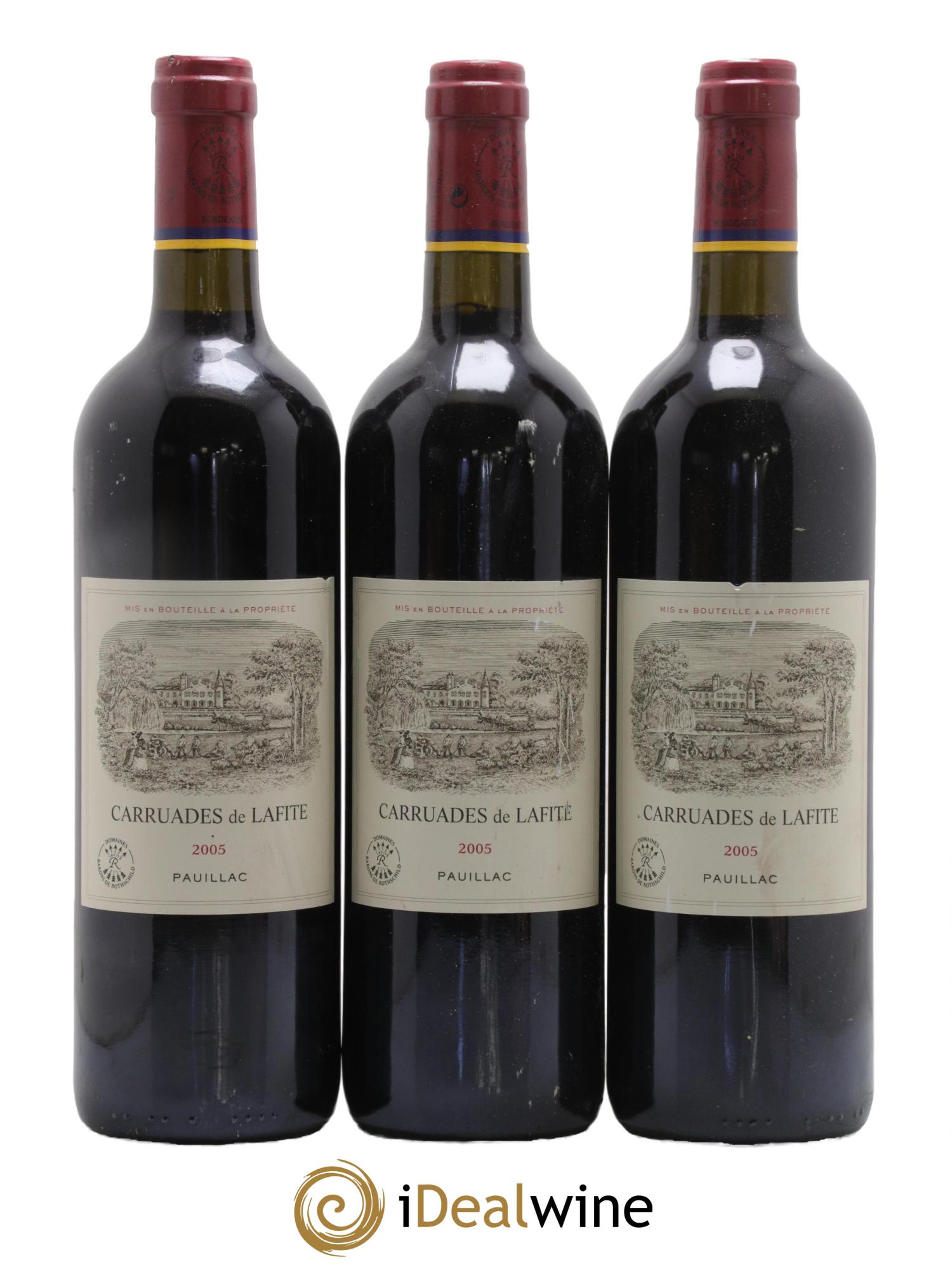 Carruades de Lafite Rothschild Second Vin 2005 - Lotto di 3 bottiglie - 0