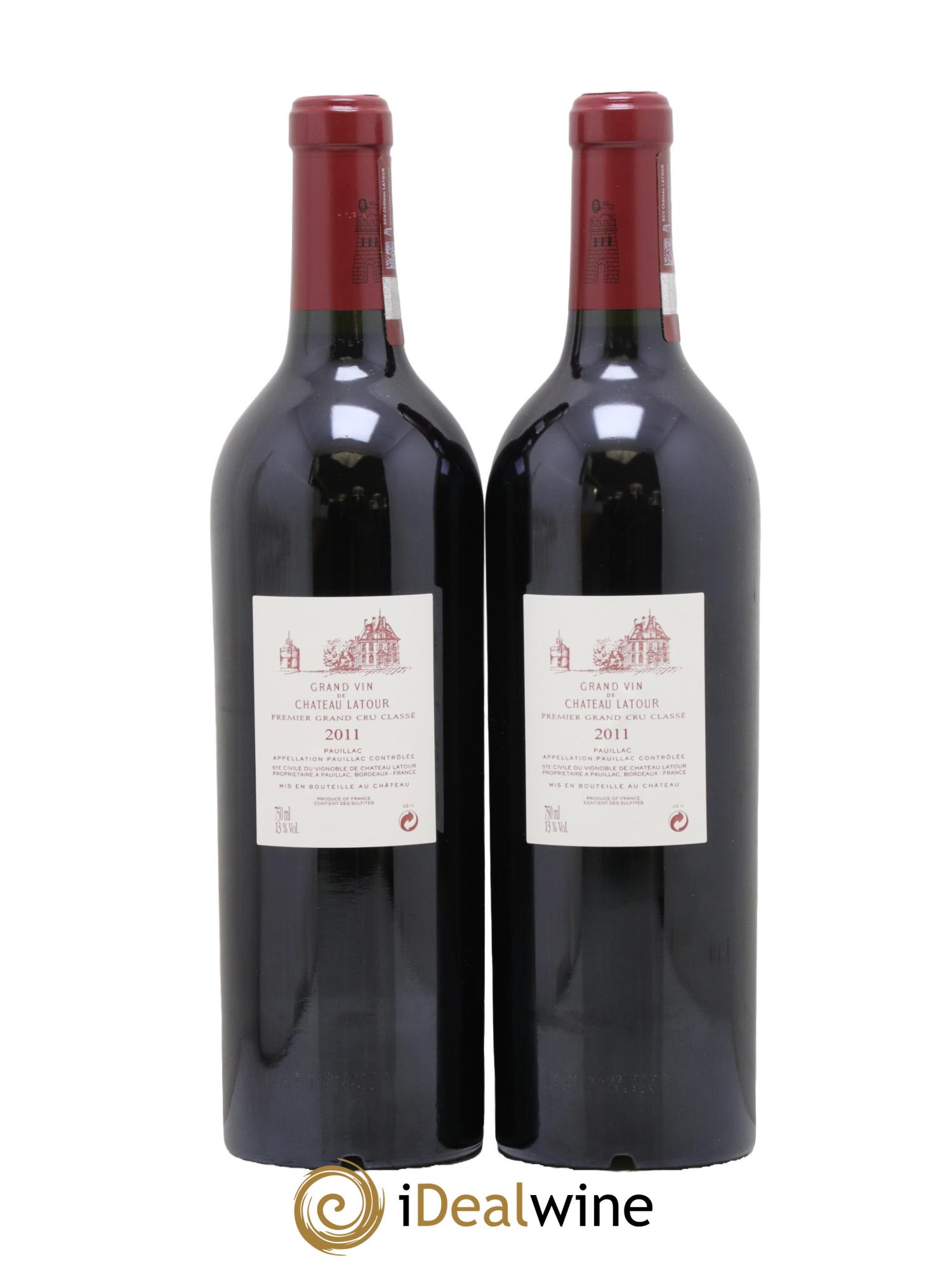 Château Latour 1er Grand Cru Classé 2011 - Lotto di 2 bottiglie - 1