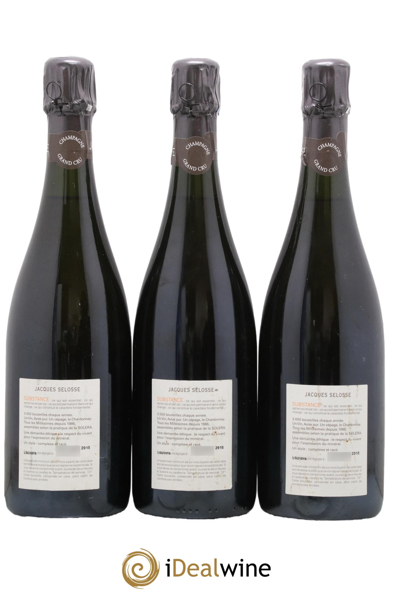 Substance Jacques Selosse - Lot de 3 bouteilles - 1