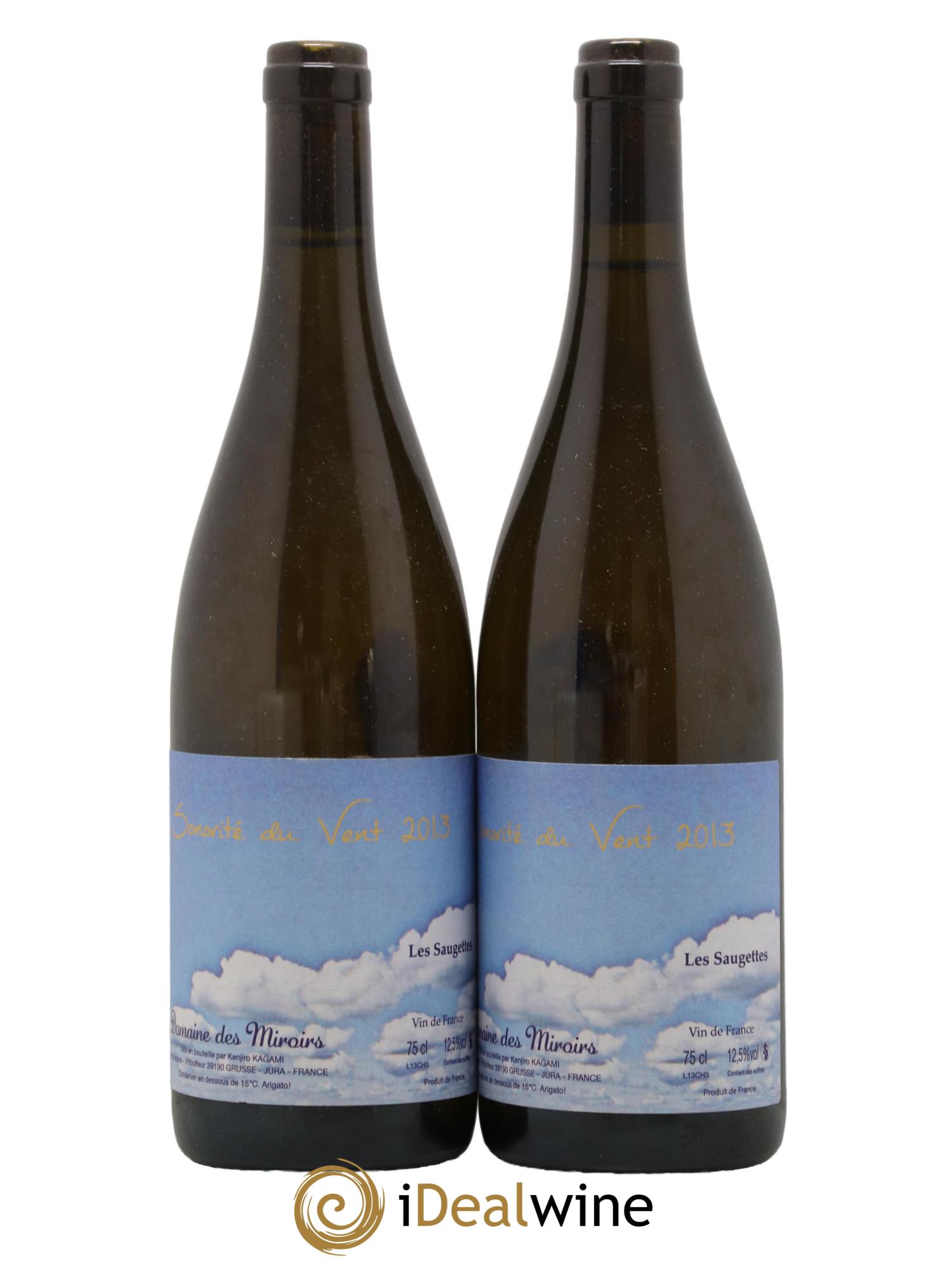 Vin de France Sonorité du vent Les saugettes Kenjiro Kagami - Domaine des Miroirs 2013 - Lot de 2 bouteilles - 0