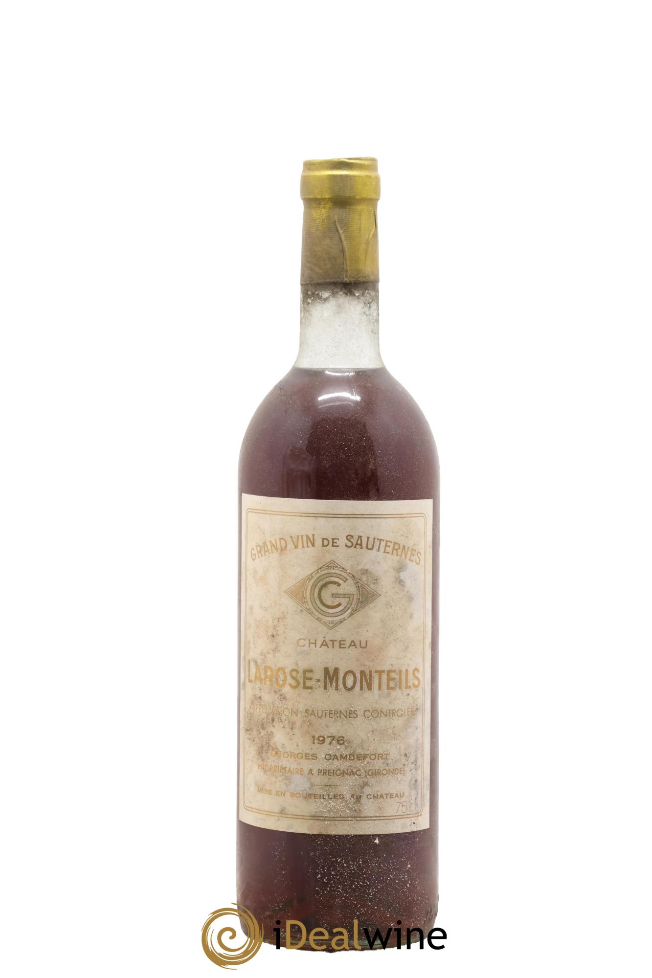Sauternes Château Larose Monteils 1976 - Posten von 1 Flasche - 0