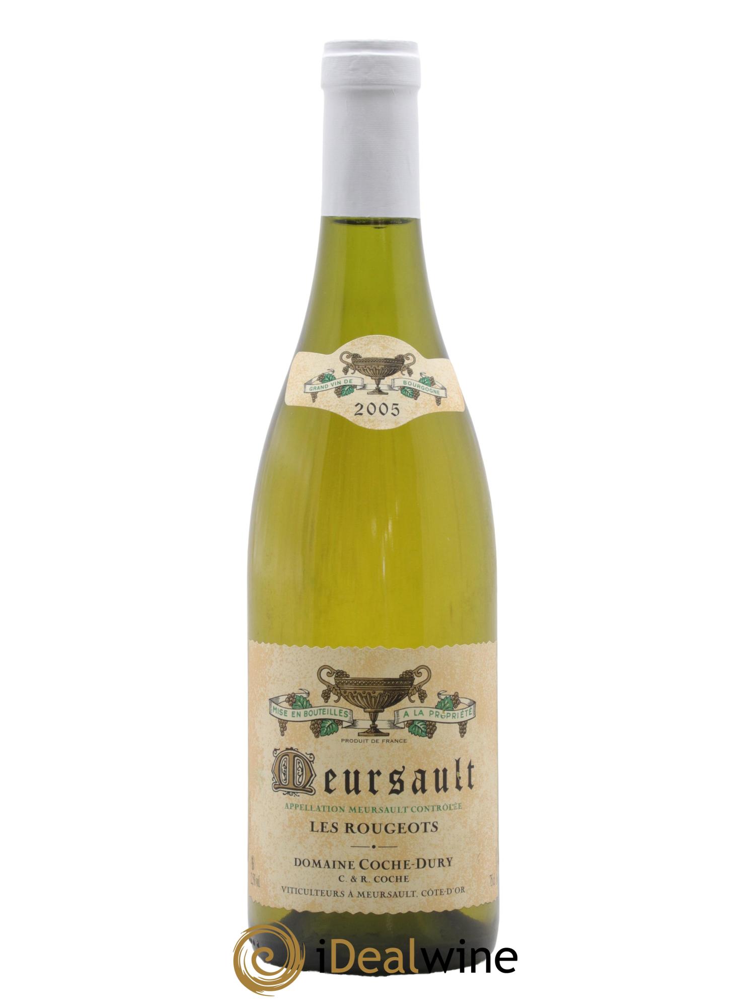 Meursault Les Rougeots Coche Dury (Domaine) 2005 - Lotto di 1 bottiglia - 0
