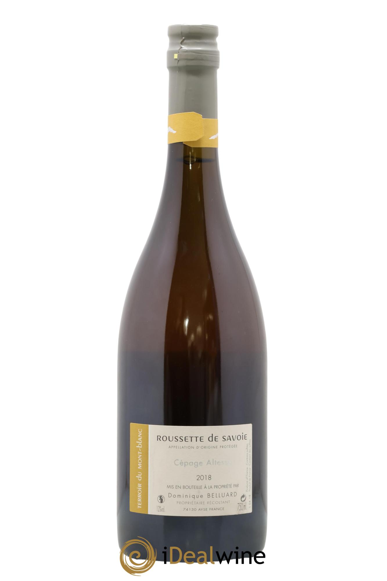 Vin de Savoie Pur Jus 100% Domaine Belluard 2018 - Lot of 1 bottle - 1