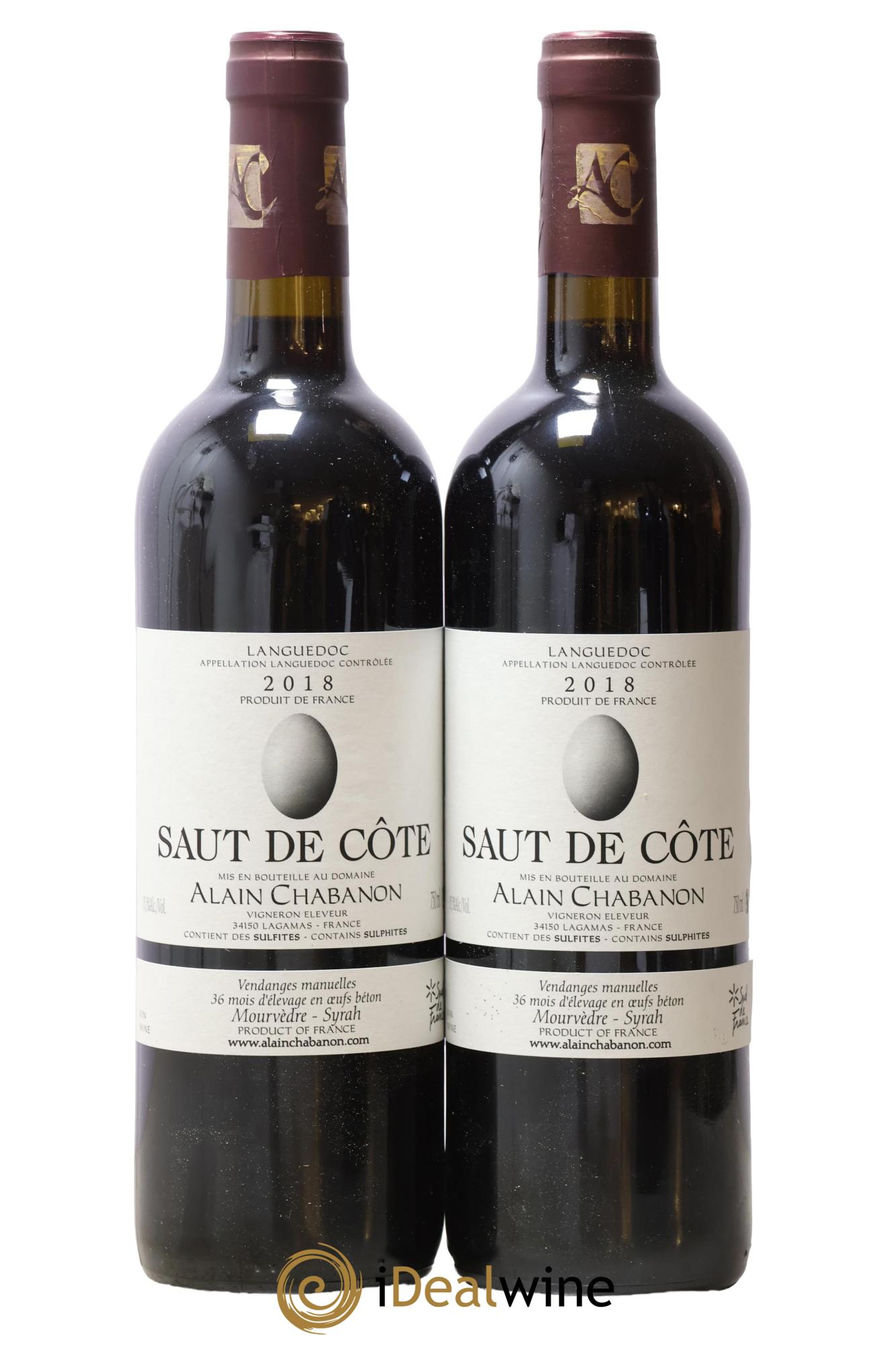 Coteaux du Languedoc Saut de Côte Alain Chabanon (Domaine) 2018 - Lot de 2 bouteilles - 0