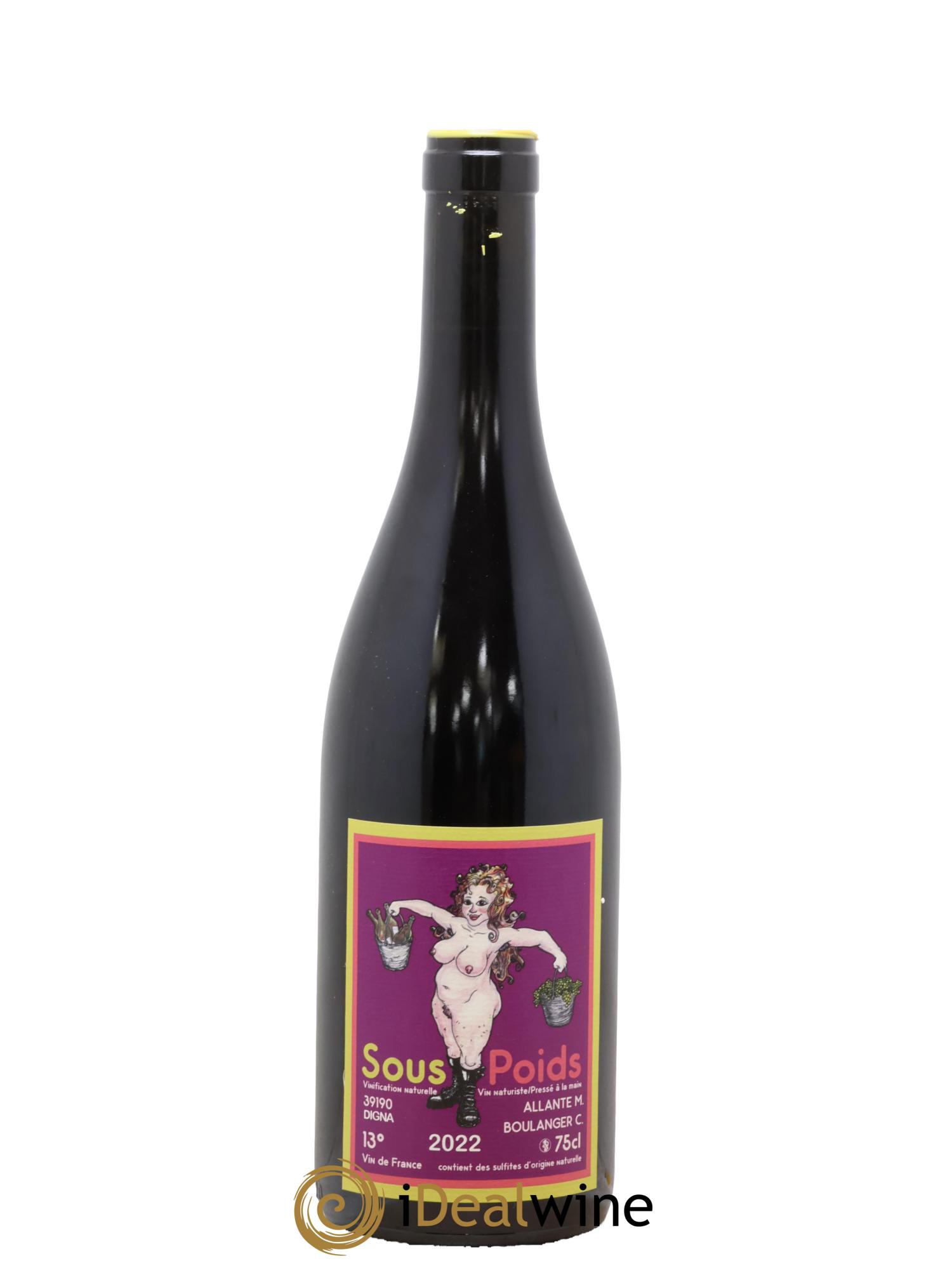 Vin de France Sous Poids Allante Boulanger 2022 - Lot de 1 bouteille - 0