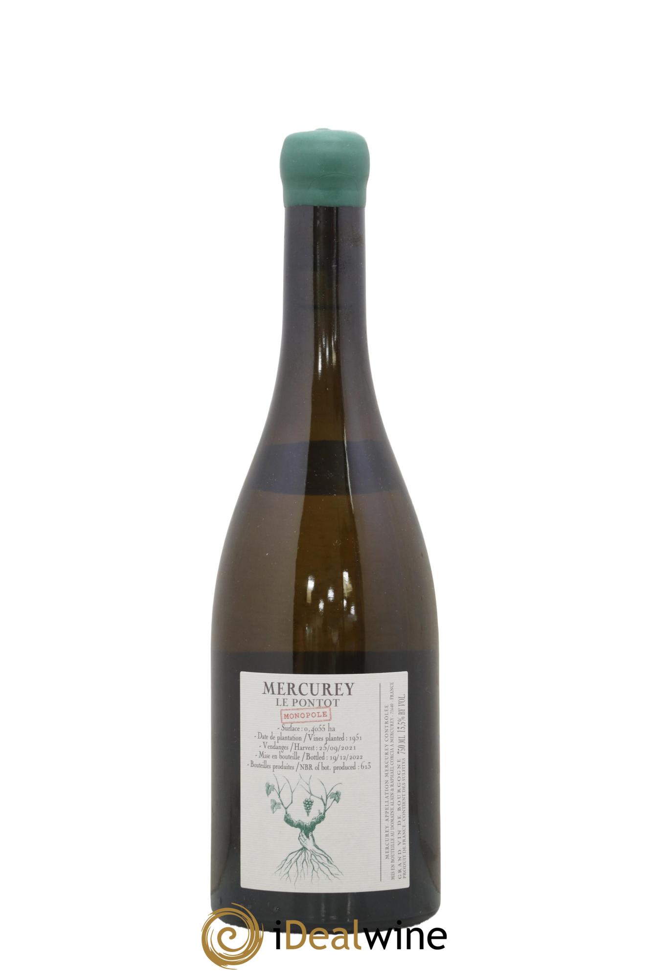 Mercurey Le Pontot Raphaël Corcia  2021 - Posten von 1 Flasche - 1