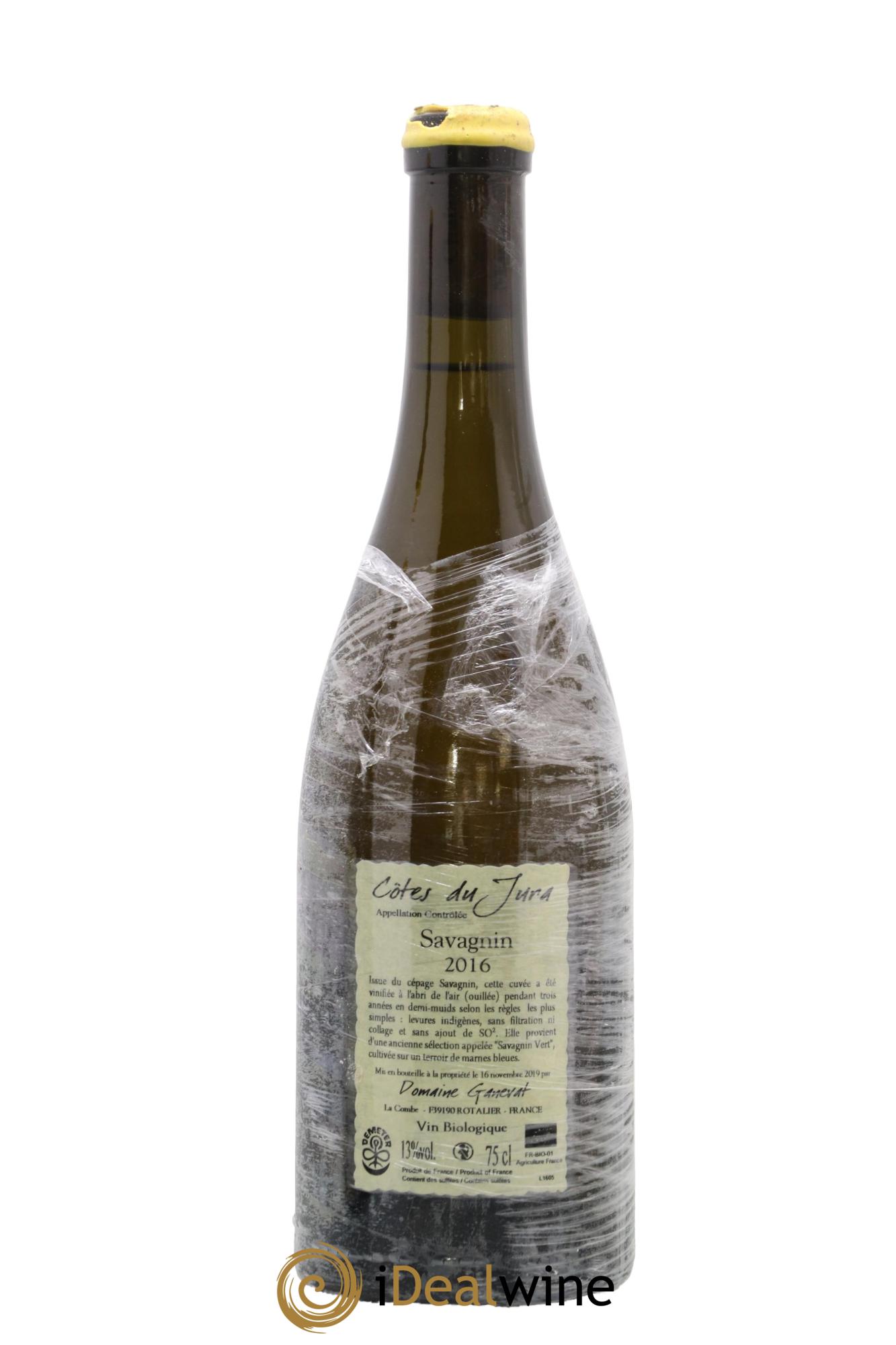 Côtes du Jura Les Chalasses Marnes Bleues Jean-François Ganevat (Domaine) 2016 - Lot of 1 bottle - 1