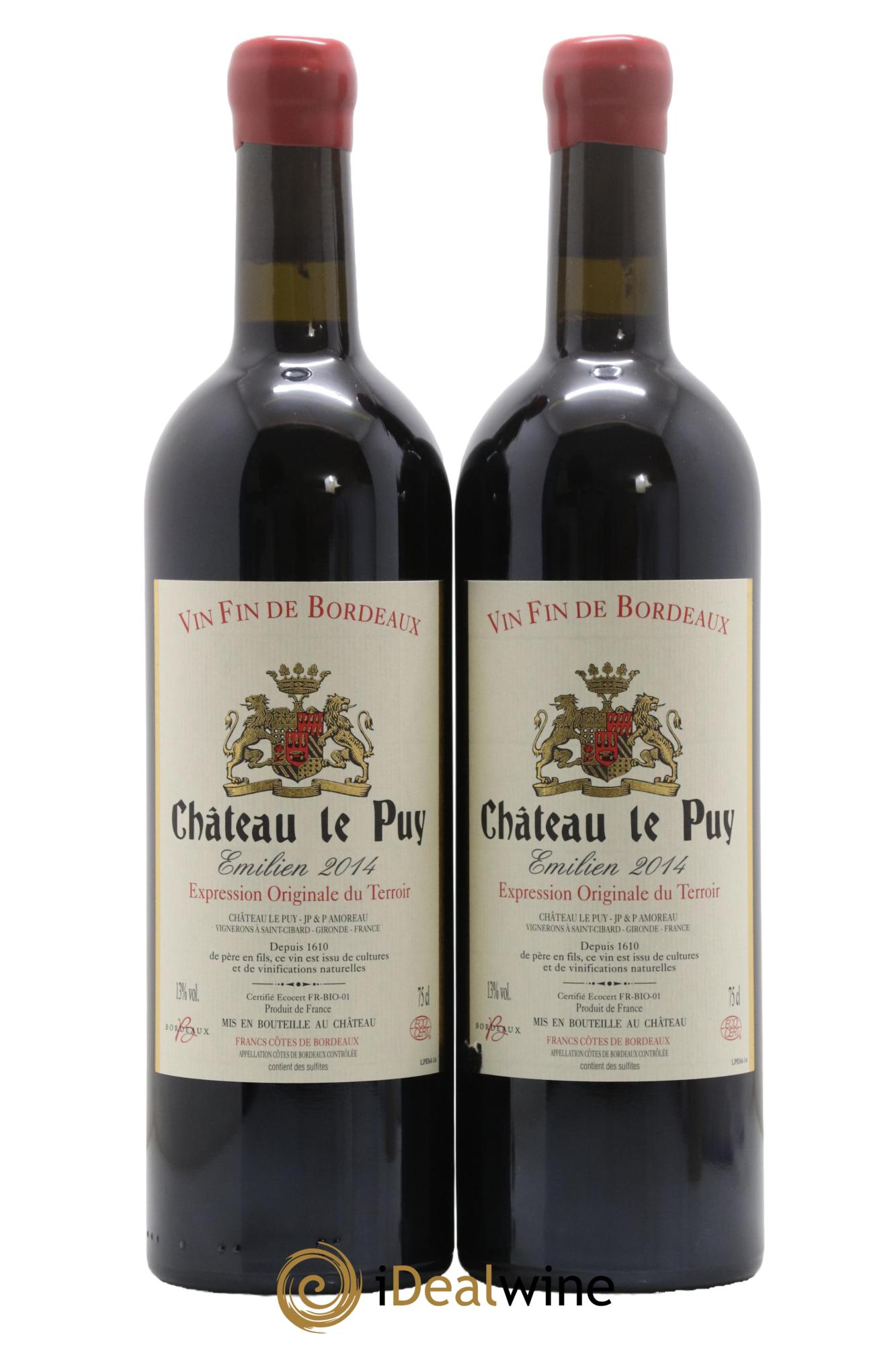 Le Puy - Cuvée Emilien 2014 - Lot of 2 bottles - 0