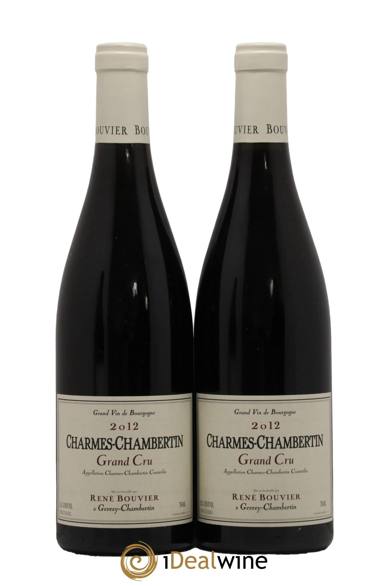 Charmes-Chambertin Grand Cru René Bouvier (Domaine) 2012 - Posten von 2 Flaschen - 0