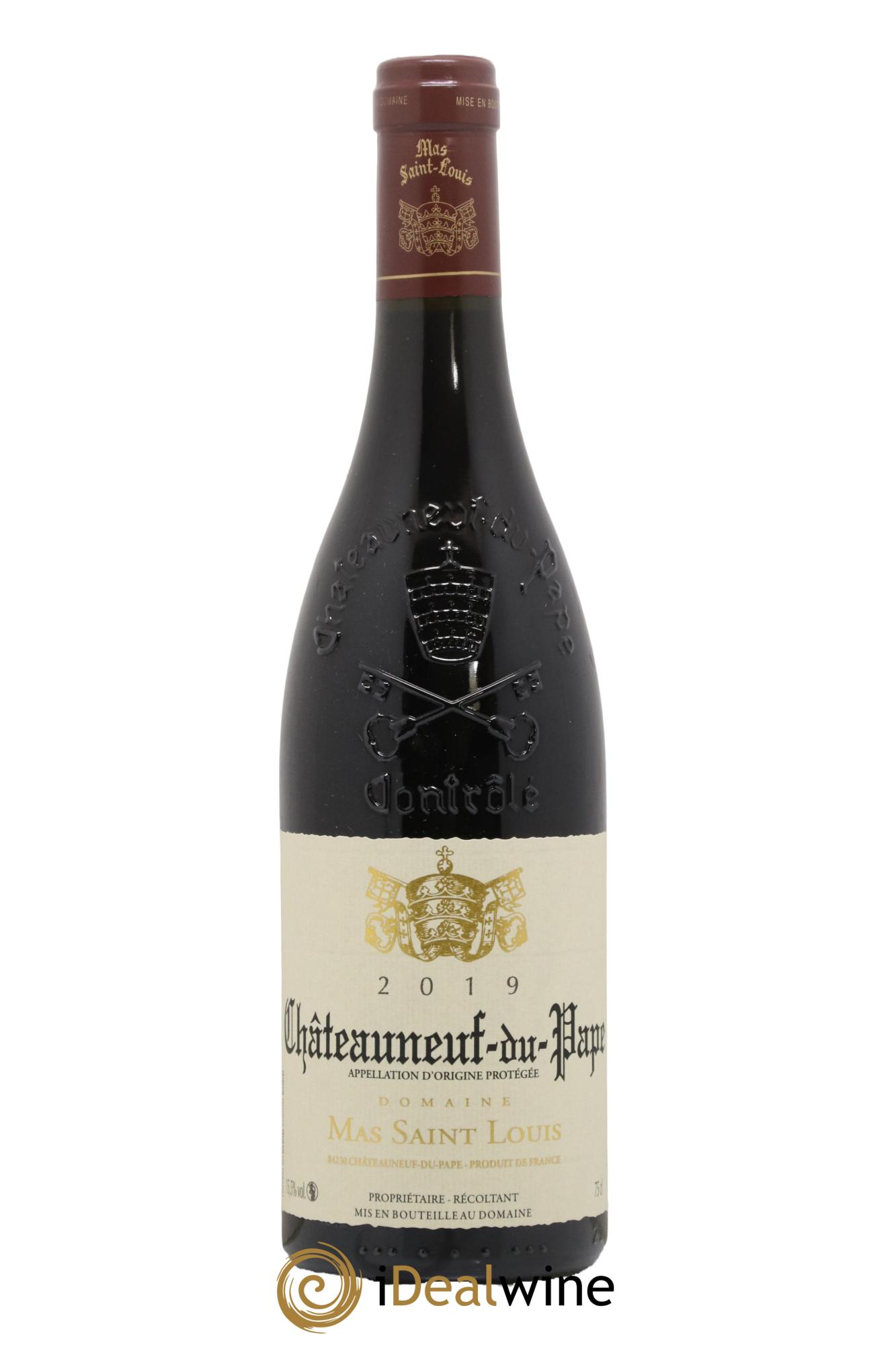 Châteauneuf-du-Pape Tradition Mas Saint-Louis 2019 - Lot de 1 bouteille - 0
