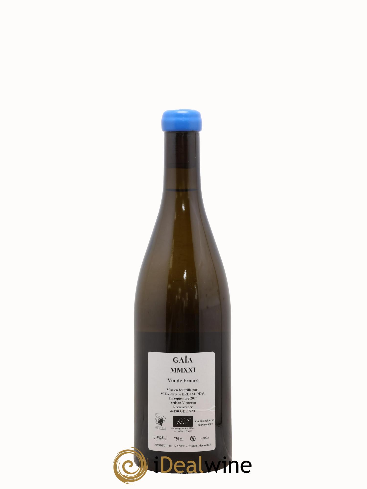 Muscadet-Sèvre-et-Maine Gaia Jérôme Bretaudeau - Domaine de Bellevue 2021 - Posten von 1 Flasche - 1