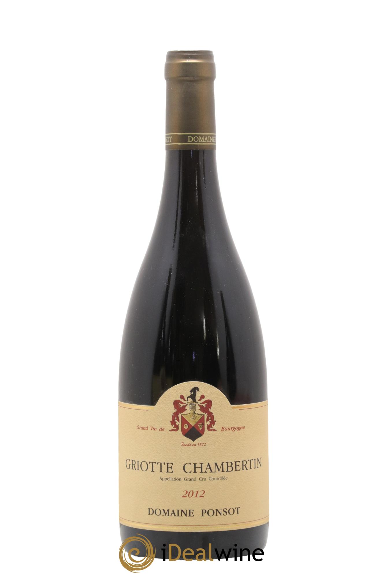 Griotte-Chambertin Grand Cru Ponsot (Domaine) 2012 - Lot of 1 bottle - 0