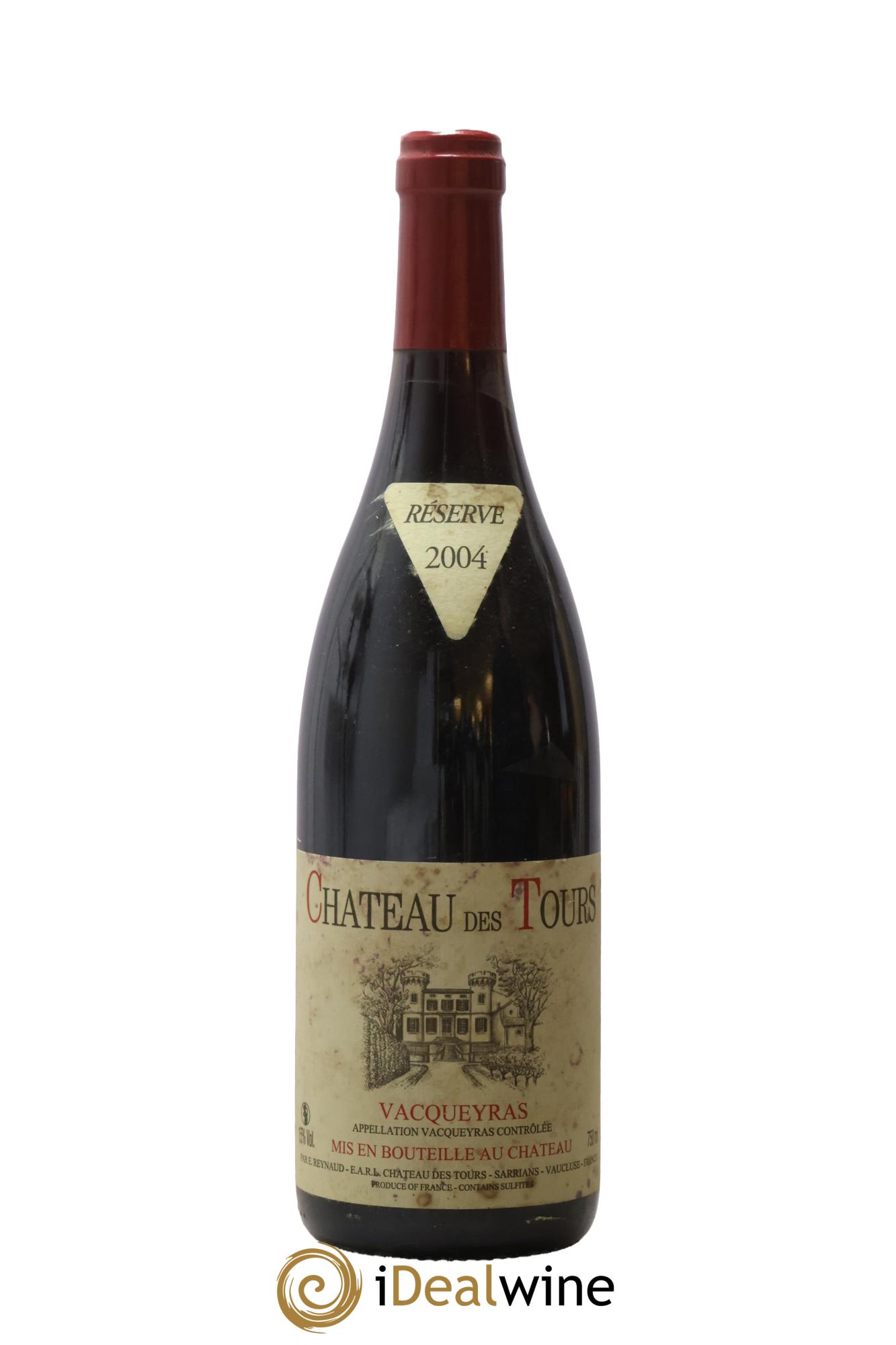 Vacqueyras Château des Tours Emmanuel Reynaud 2004 - Lot de 1 bouteille - 0