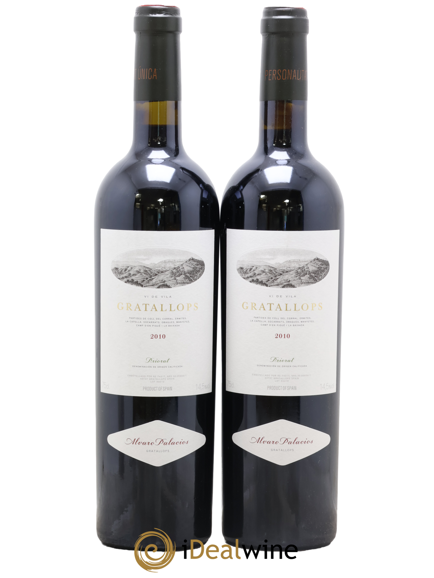 Priorat DOCa Alvaro Palacios Vi de Vila Gratallops 2010 - Lot de 2 bouteilles - 0