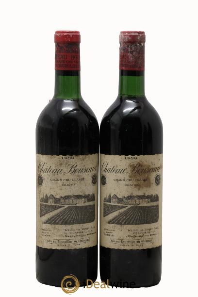 Château Bouscaut Cru Classé de Graves 1959 - Posten von 2 Flaschen - 0