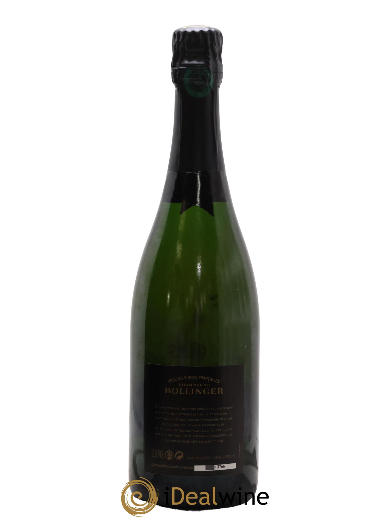 Brut Vieilles Vignes Françaises Bollinger 2000 - Posten von 1 Flasche - 2