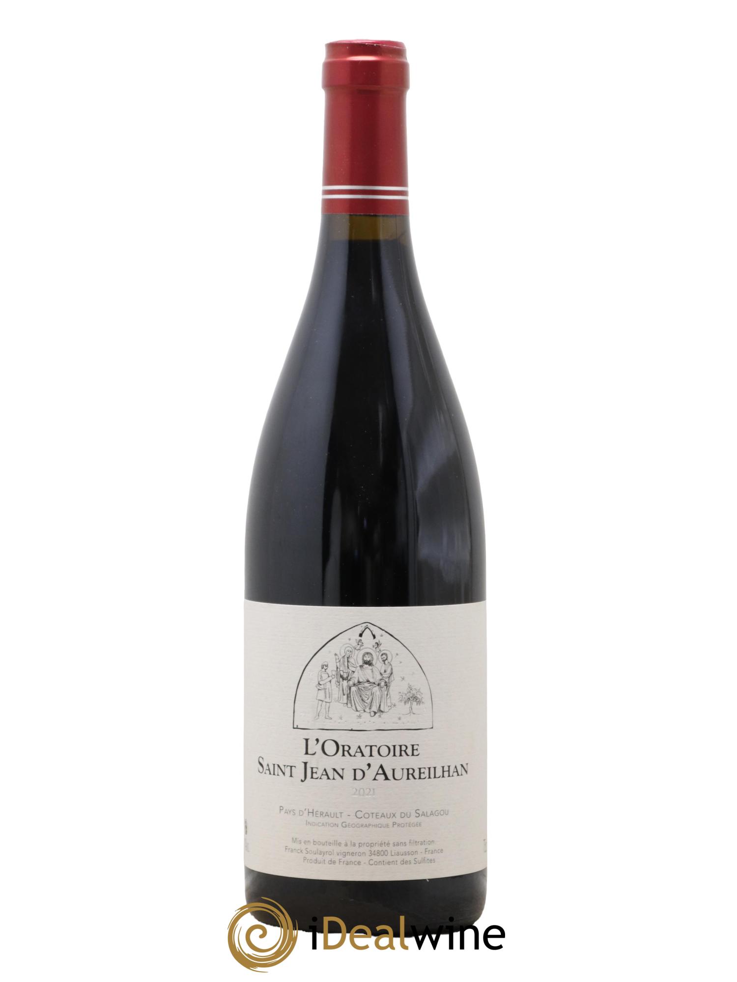 IGP Pays d'Hérault (Vin de Pays de l'Hérault) l'Oratoire Saint-Jean d'Aureilhan 2021 - Lot de 1 bouteille - 0